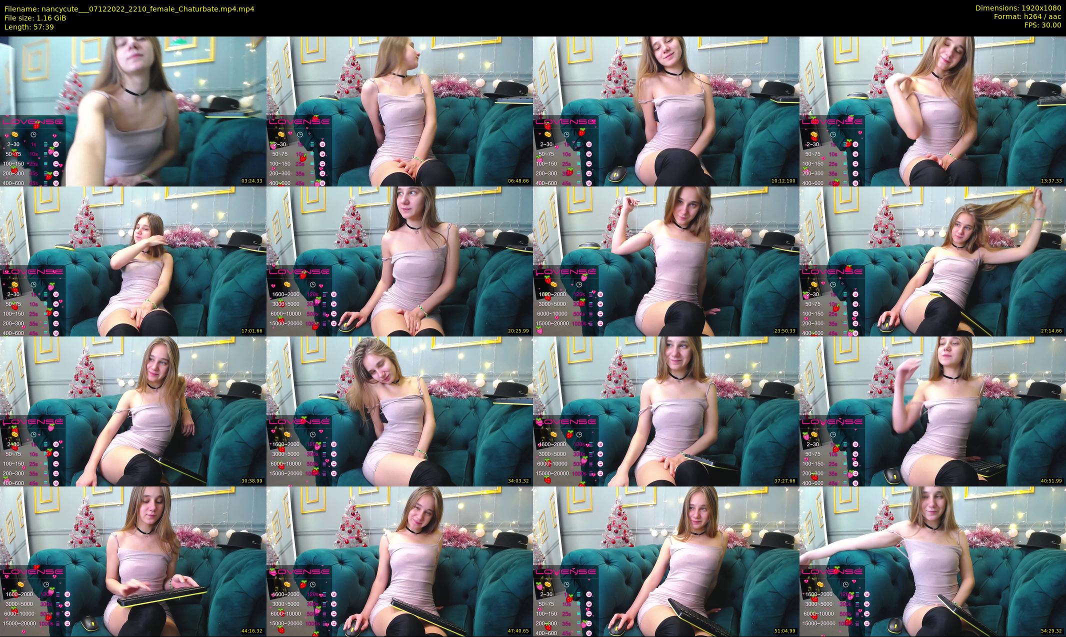 nancycute__ — 58 minute Chaturbate female cam show recording, 1080p, Dec 7, 2022