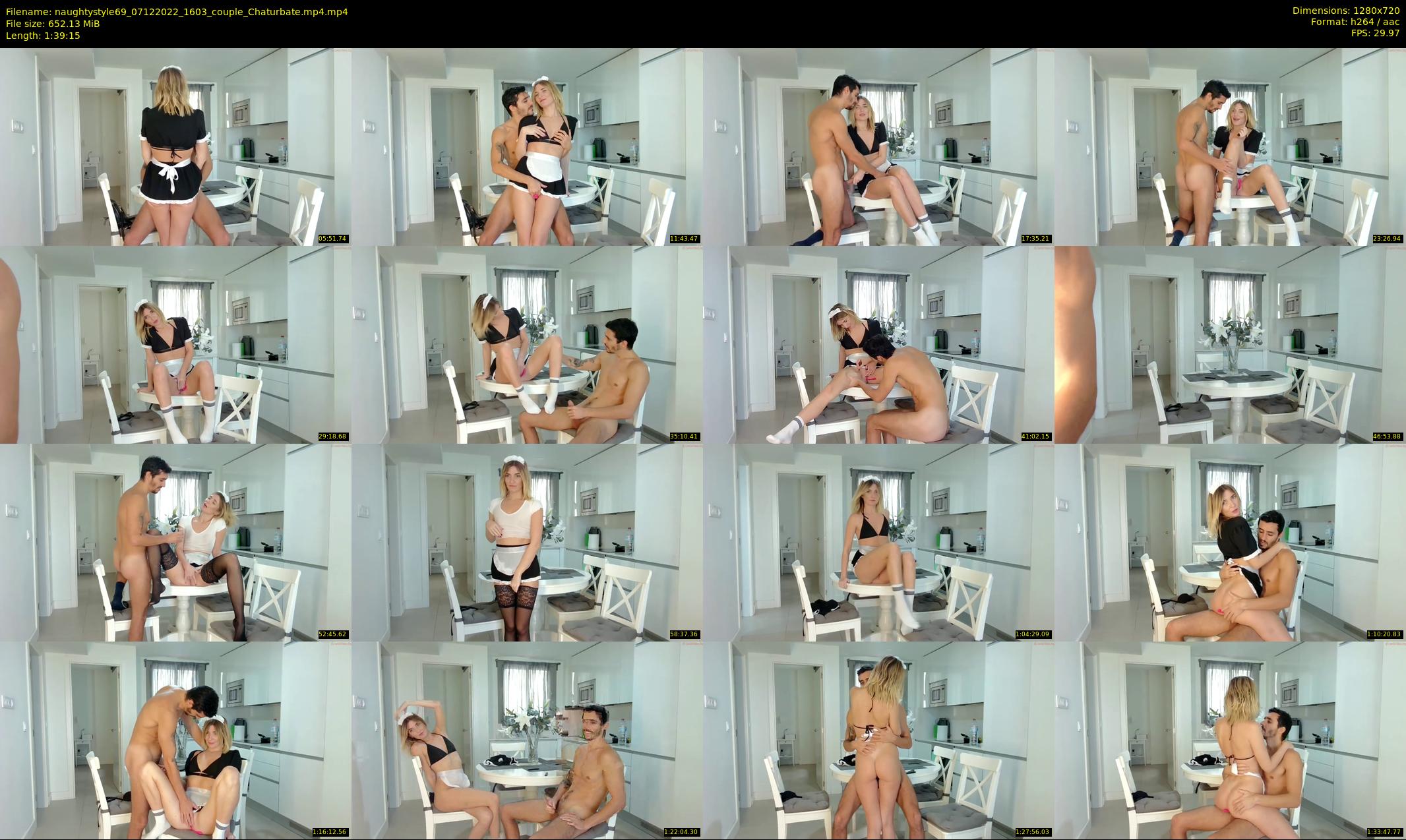 naughtystyle69 — 100 minute Chaturbate couple cam show recording, 720p, Dec 7, 2022