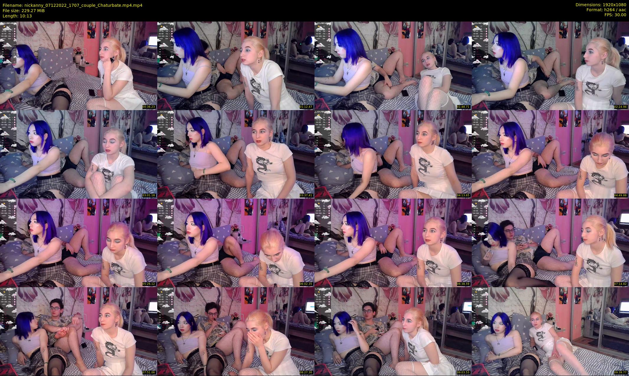nickanny — 11 minute Chaturbate couple cam show recording, 1080p, Dec 7, 2022