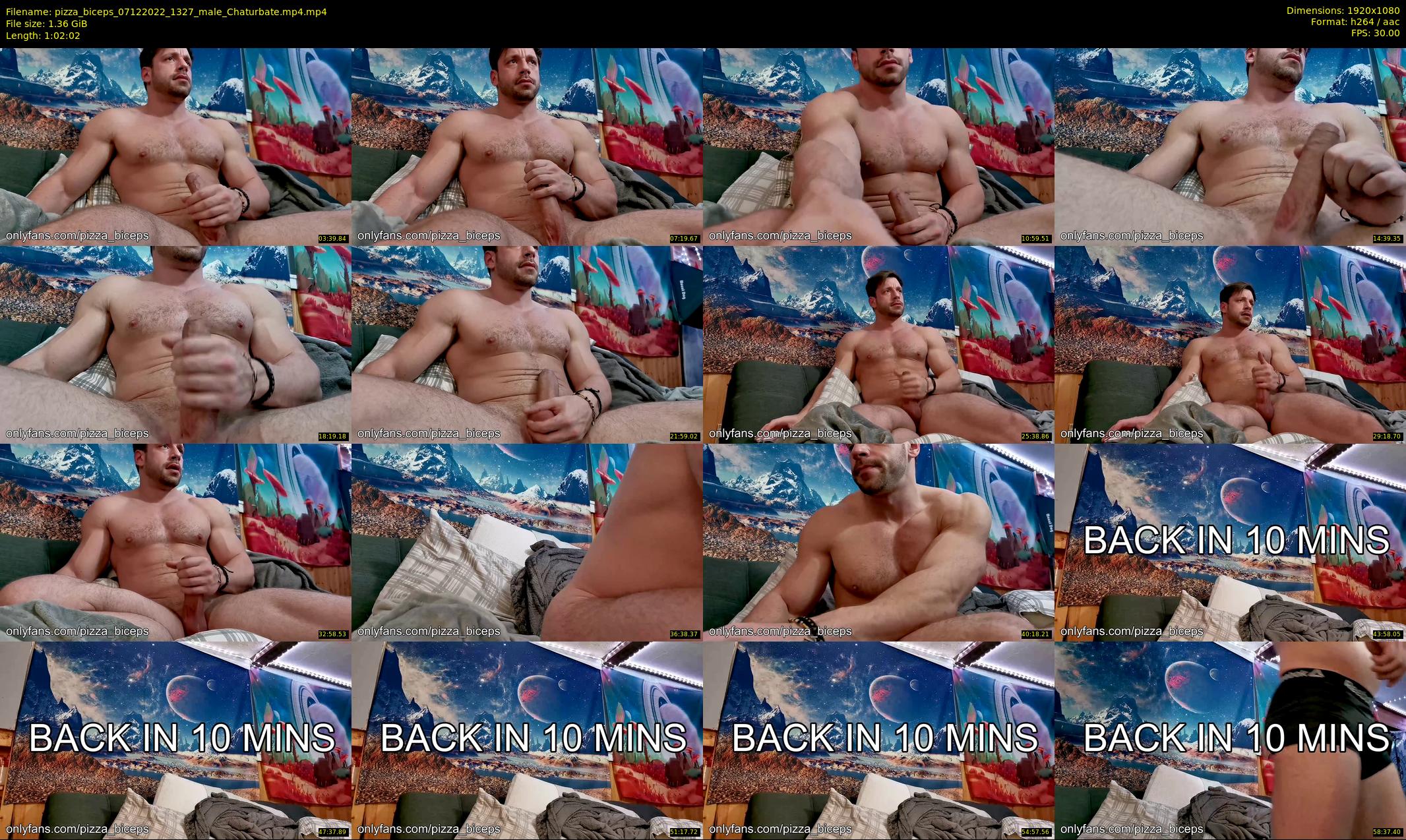 pizza_biceps — 63 minute Chaturbate male cam show recording, 1080p, Dec 7, 2022