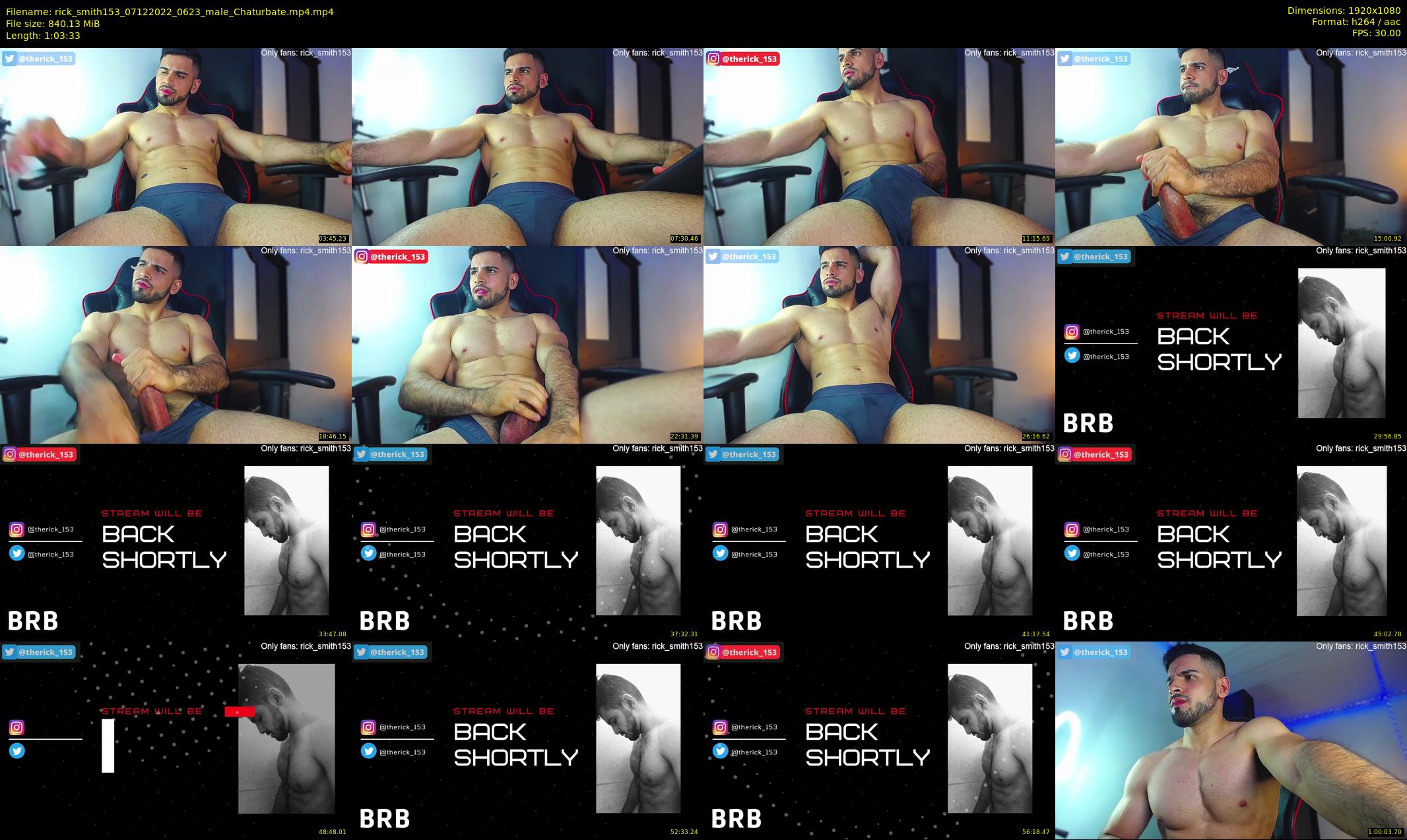 rick_smith153 — 64 minute Chaturbate male cam show recording, 1080p, Dec 7, 2022
