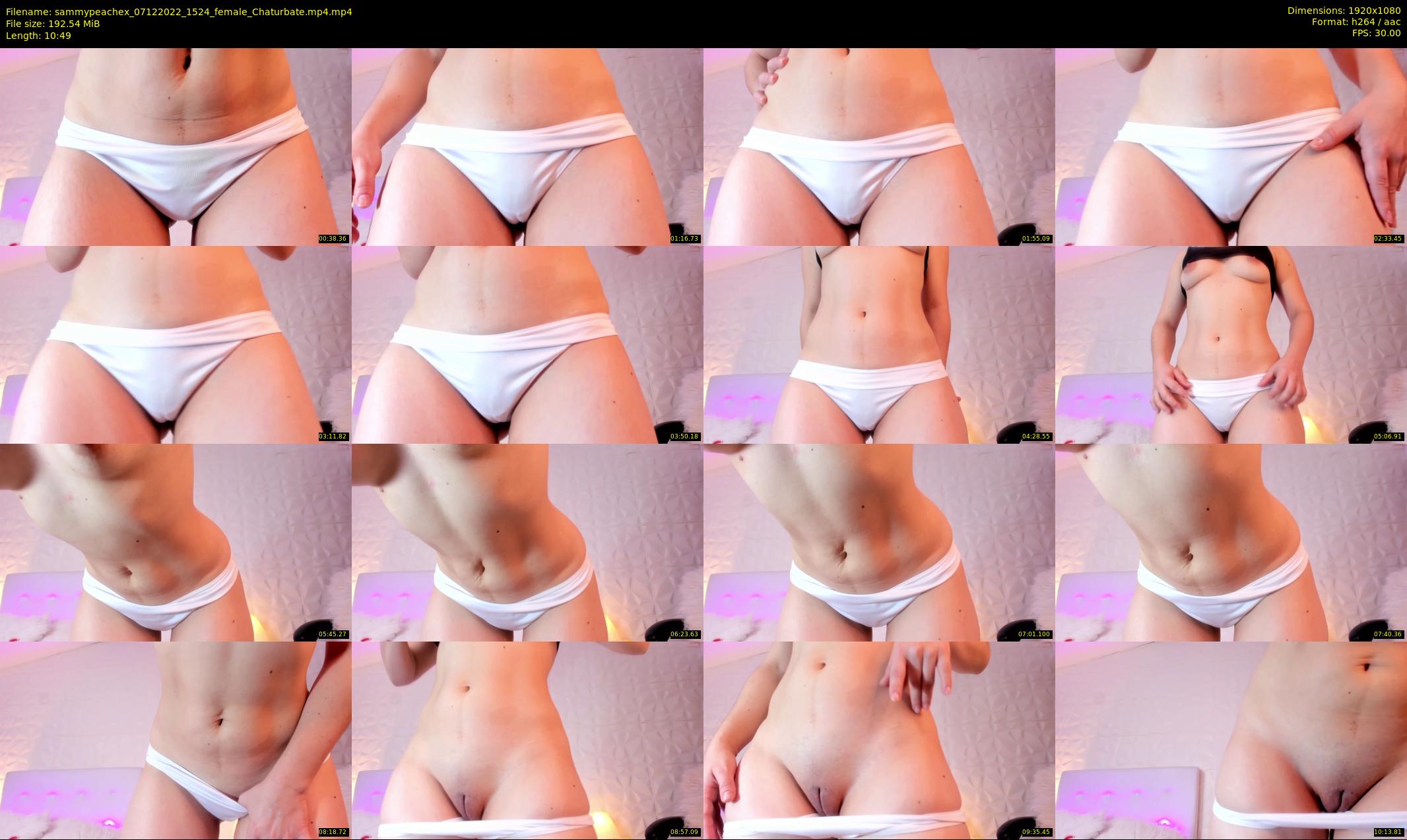 sammypeachex — 11 minute Chaturbate female cam show recording, 1080p, Dec 7, 2022