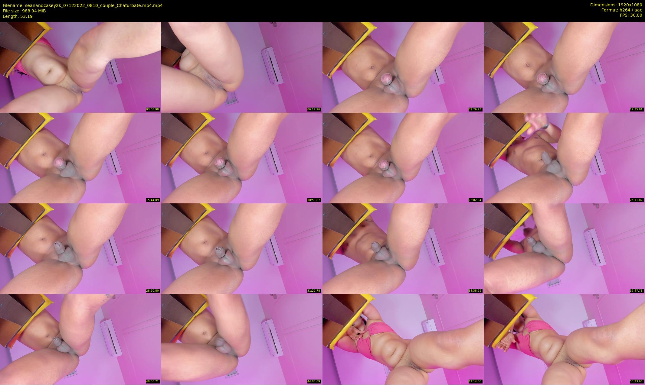 seanandcasey2k — 54 minute Chaturbate couple cam show recording, 1080p, Dec 7, 2022
