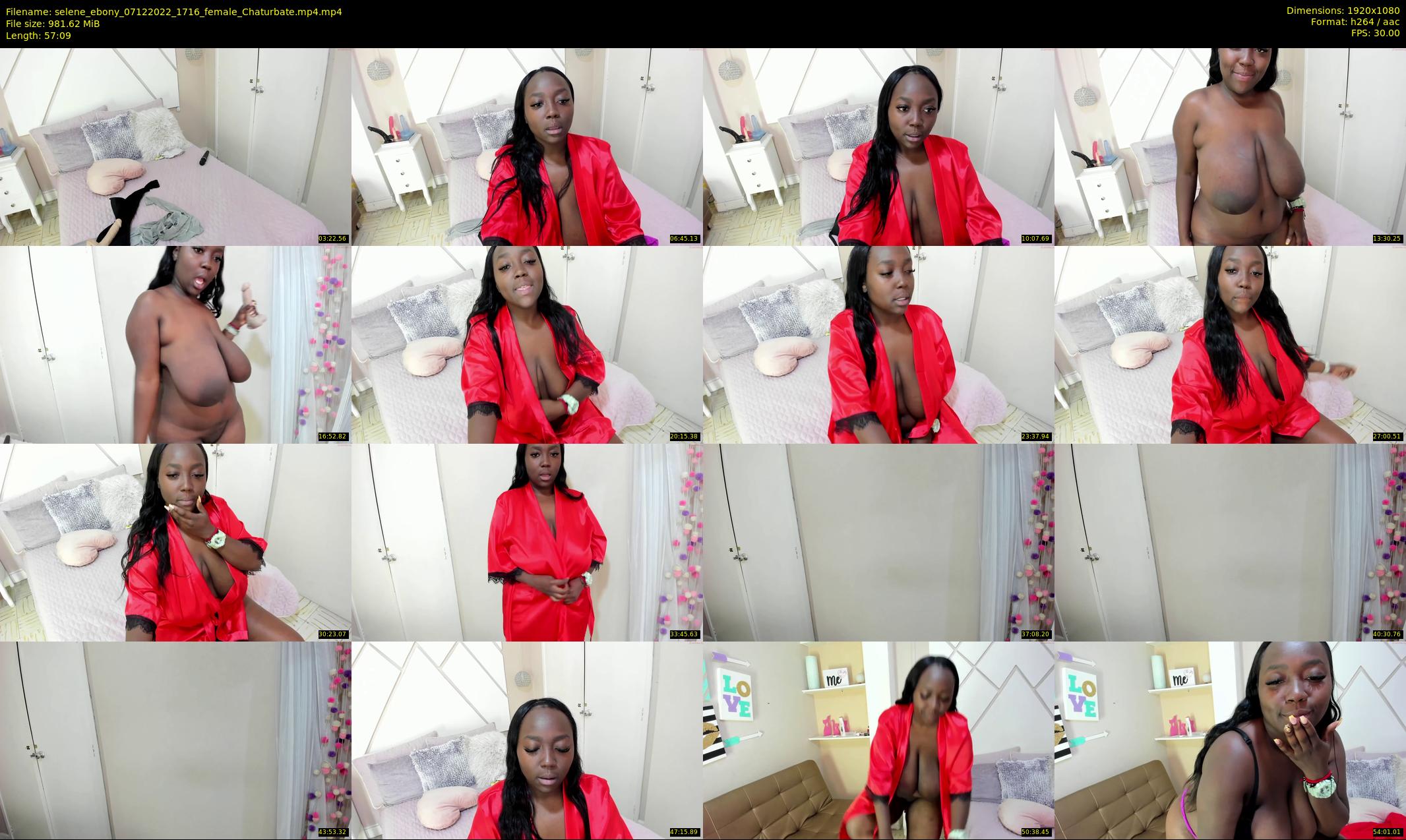 selene_ebony — 58 minute Chaturbate female cam show recording, 1080p, Dec 7, 2022