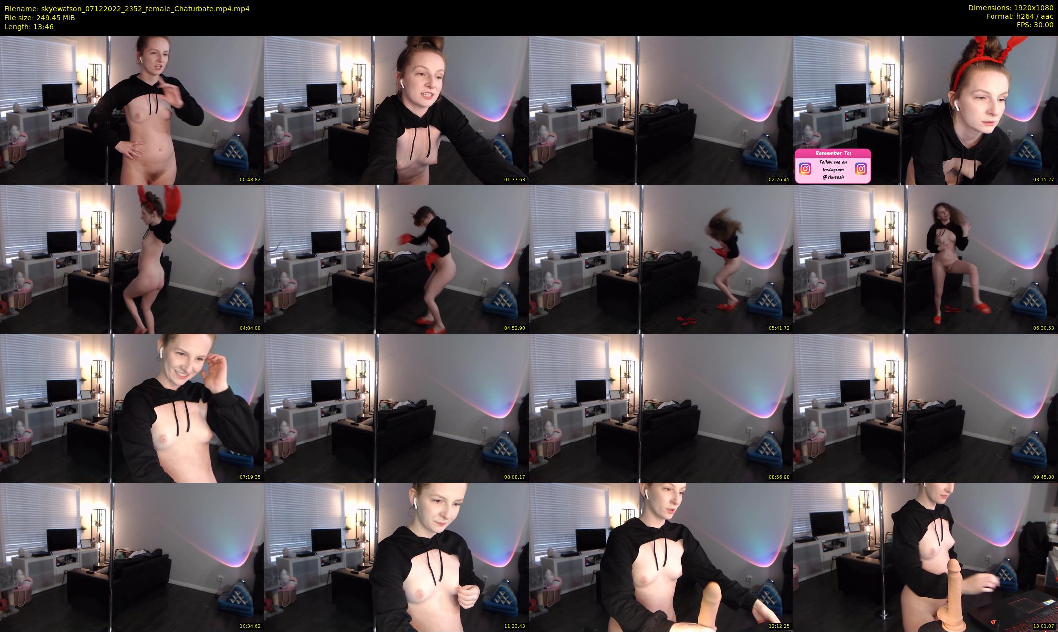 skyewatson — 14 minute Chaturbate female cam show recording, 1080p, Dec 7, 2022