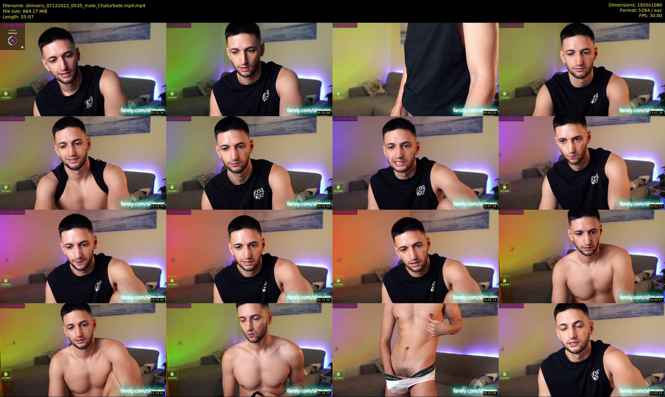 slimvers — 56 minute Chaturbate male cam show recording, 1080p, Dec 7, 2022