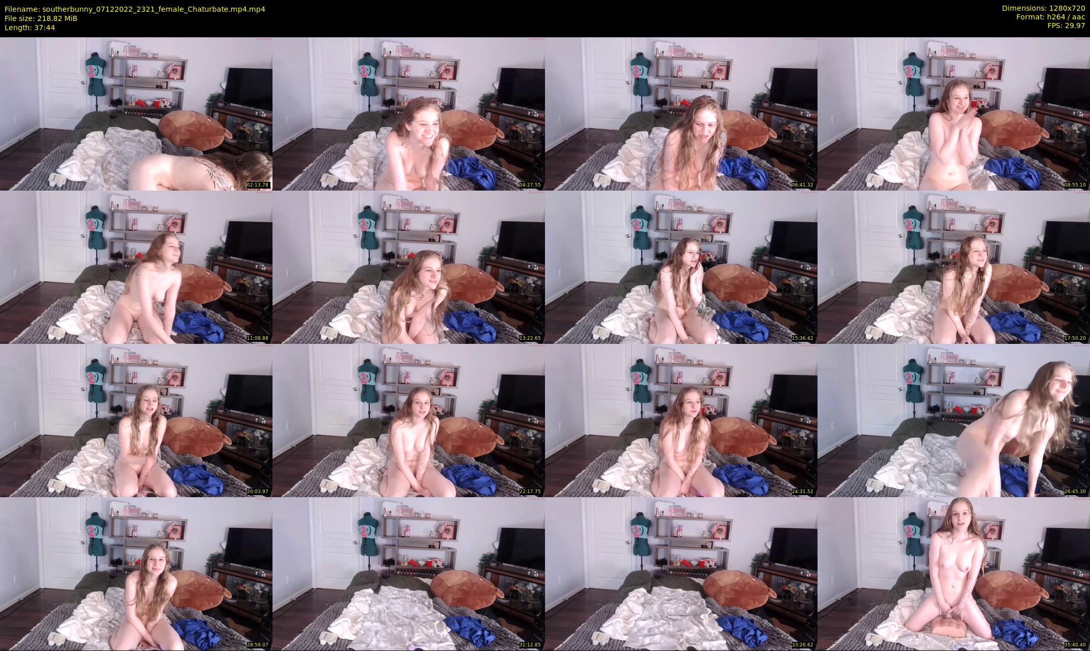 southerbunny — 38 minute Chaturbate female cam show recording, 720p, Dec 7, 2022