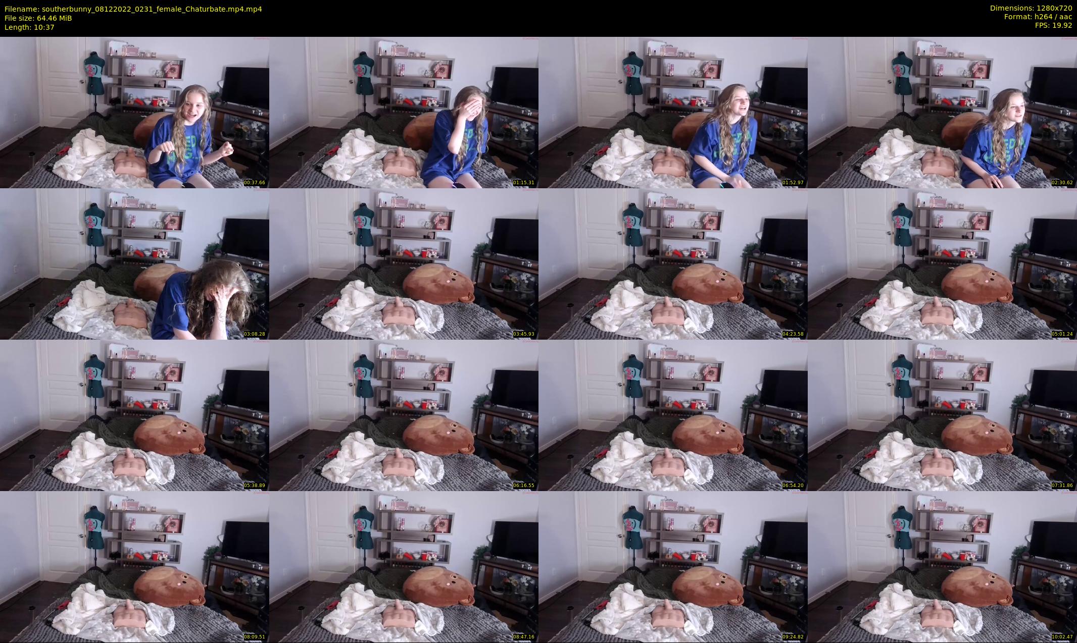 southerbunny — 11 minute Chaturbate female cam show recording, 720p, Dec 8, 2022