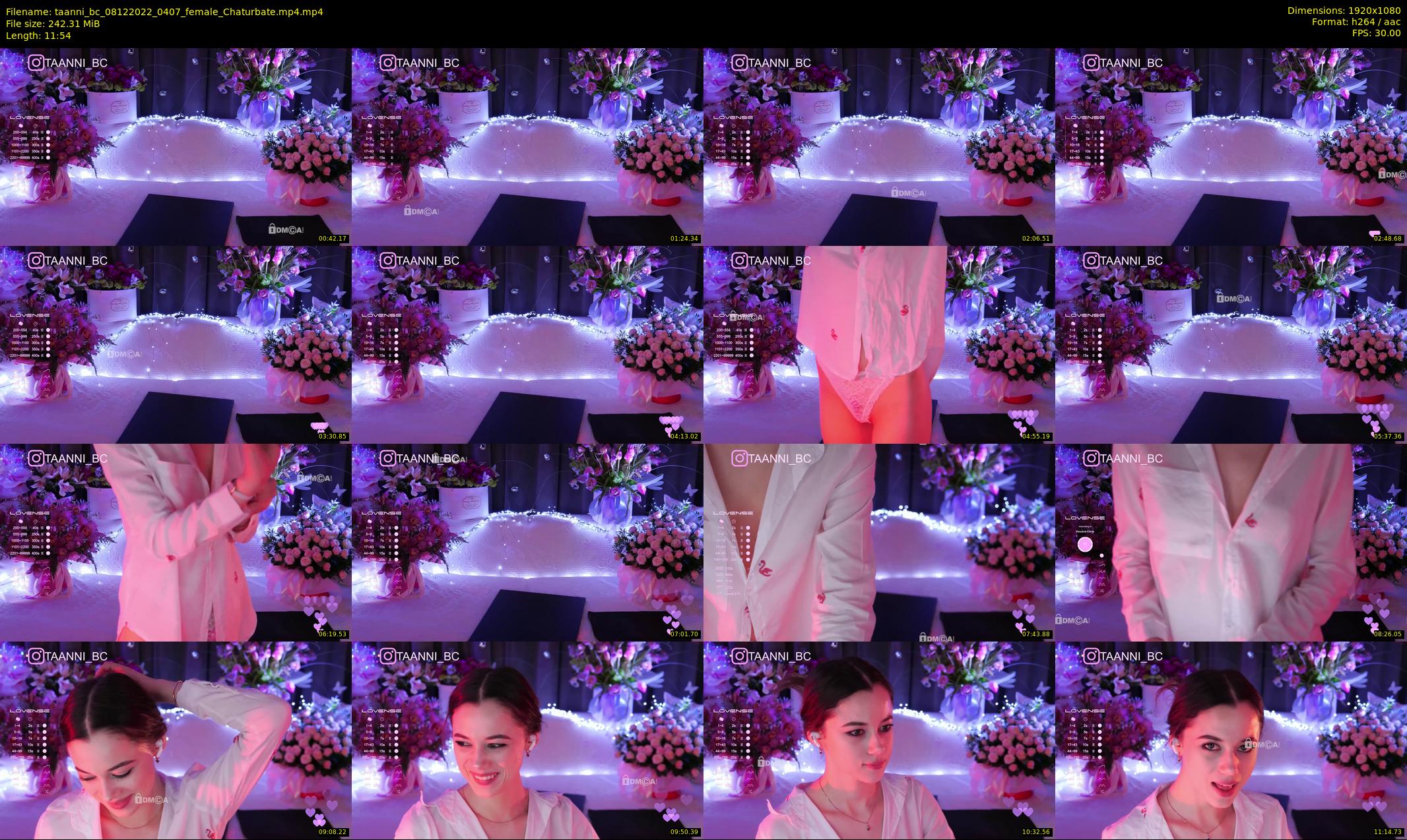 taanni_bc — 12 minute Chaturbate female cam show recording, 1080p, Dec 8, 2022