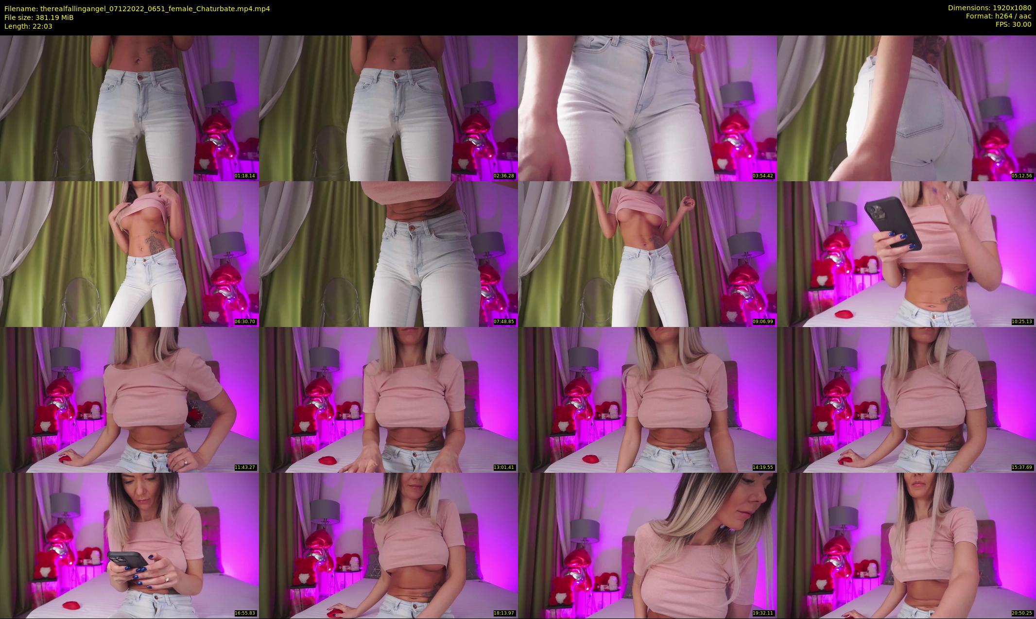 therealfallingangel — 23 minute Chaturbate female cam show recording, 1080p, Dec 7, 2022