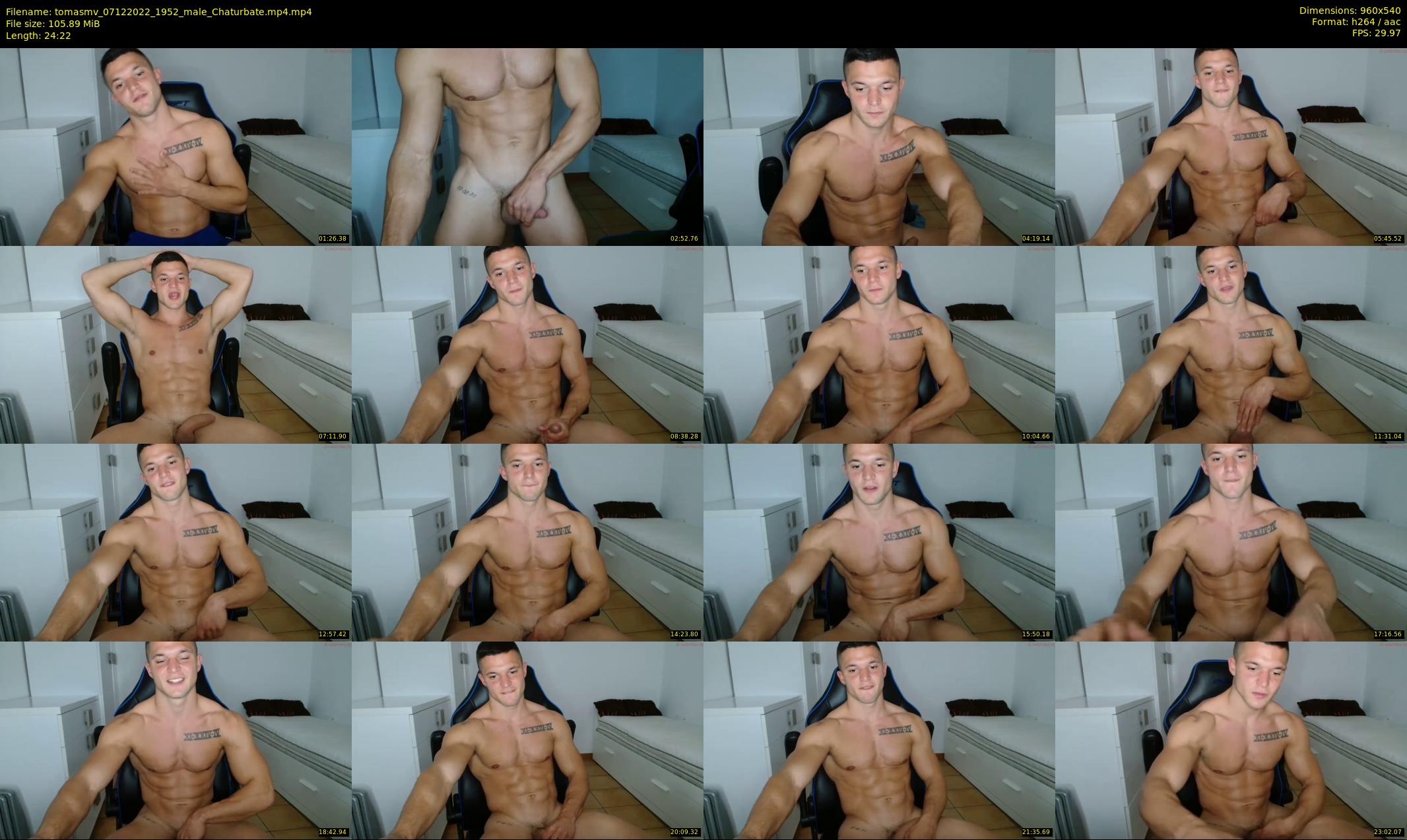 tomasmv — 25 minute Chaturbate male cam show recording, 480p, Dec 7, 2022