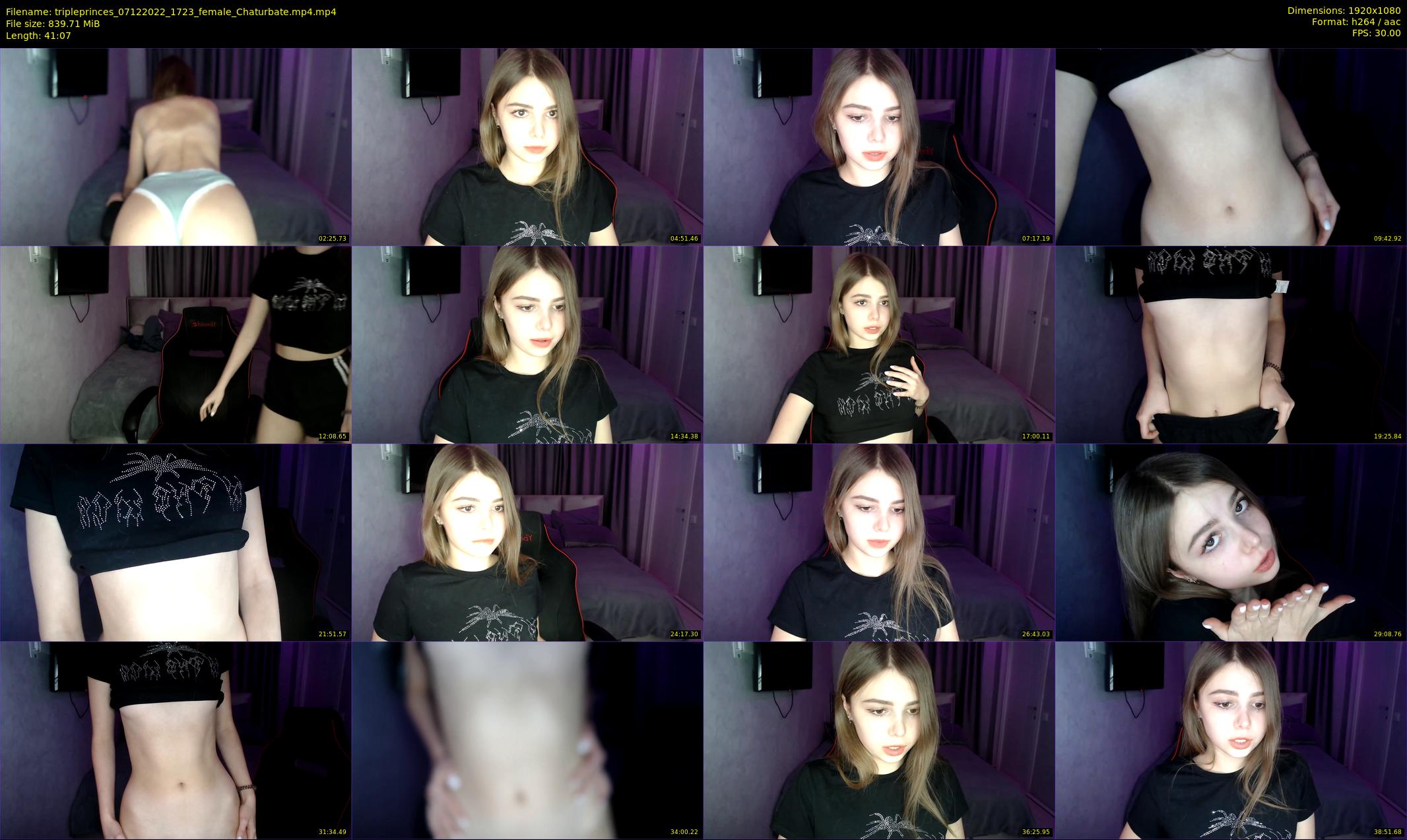 tripleprinces — 42 minute Chaturbate female cam show recording, 1080p, Dec 7, 2022