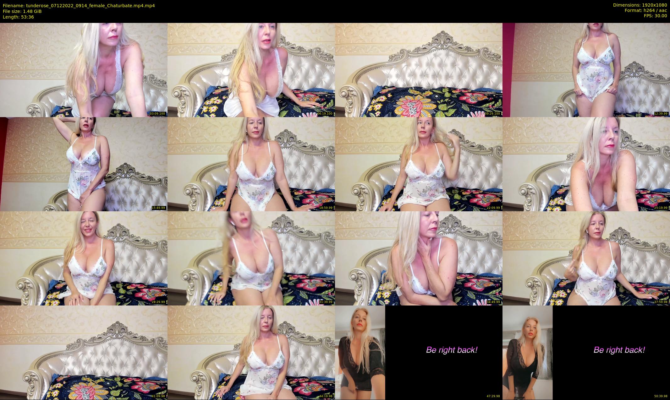 tunderose — 54 minute Chaturbate female cam show recording, 1080p, Dec 7, 2022