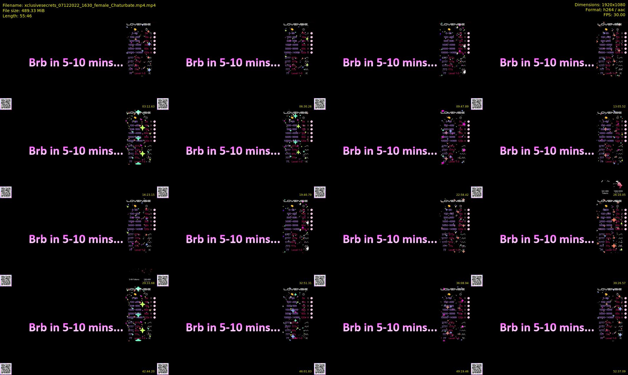 xclusivesecrets — 56 minute Chaturbate female cam show recording, 1080p, Dec 7, 2022
