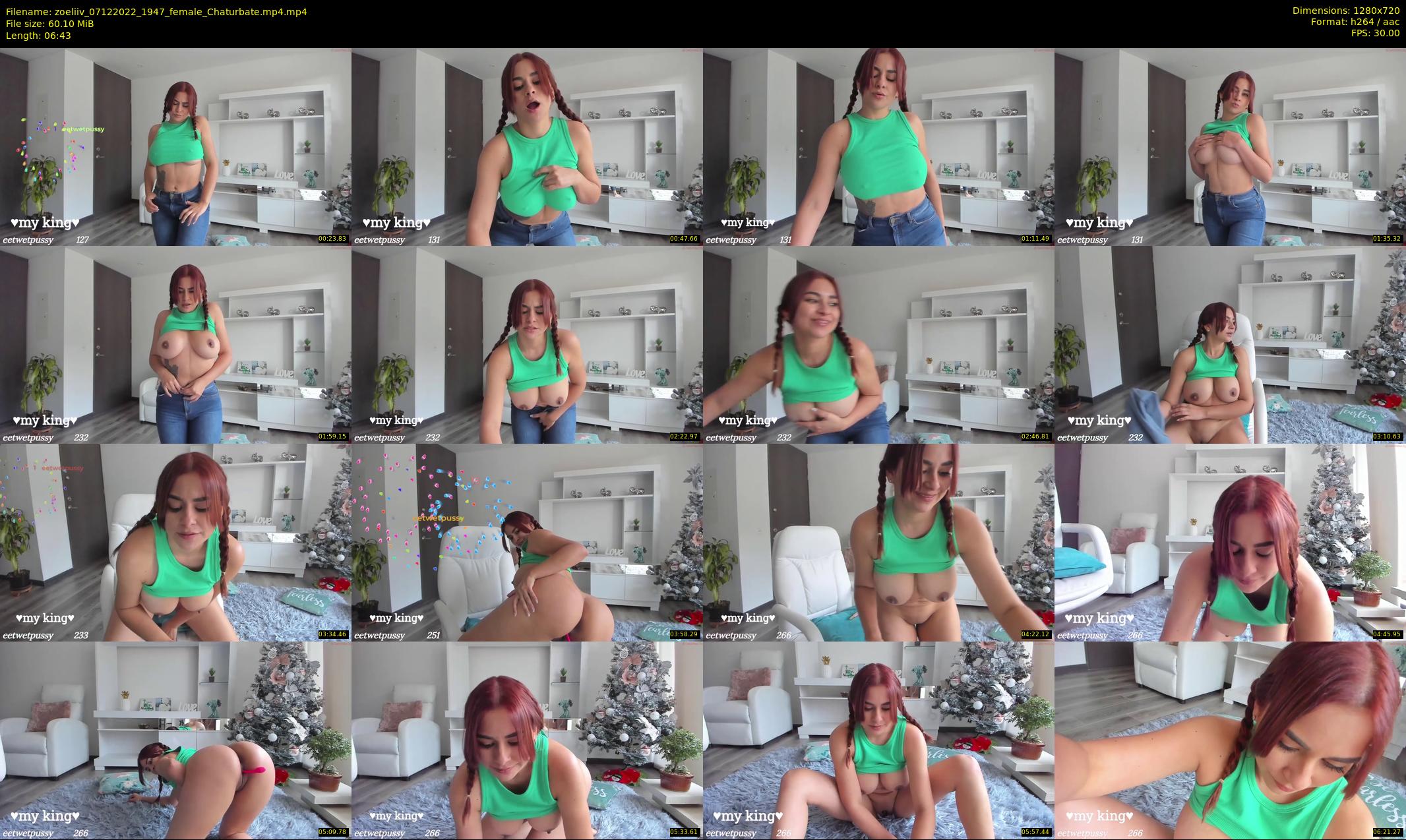 zoeliiv — 7 minute Chaturbate female cam show recording, 720p, Dec 7, 2022