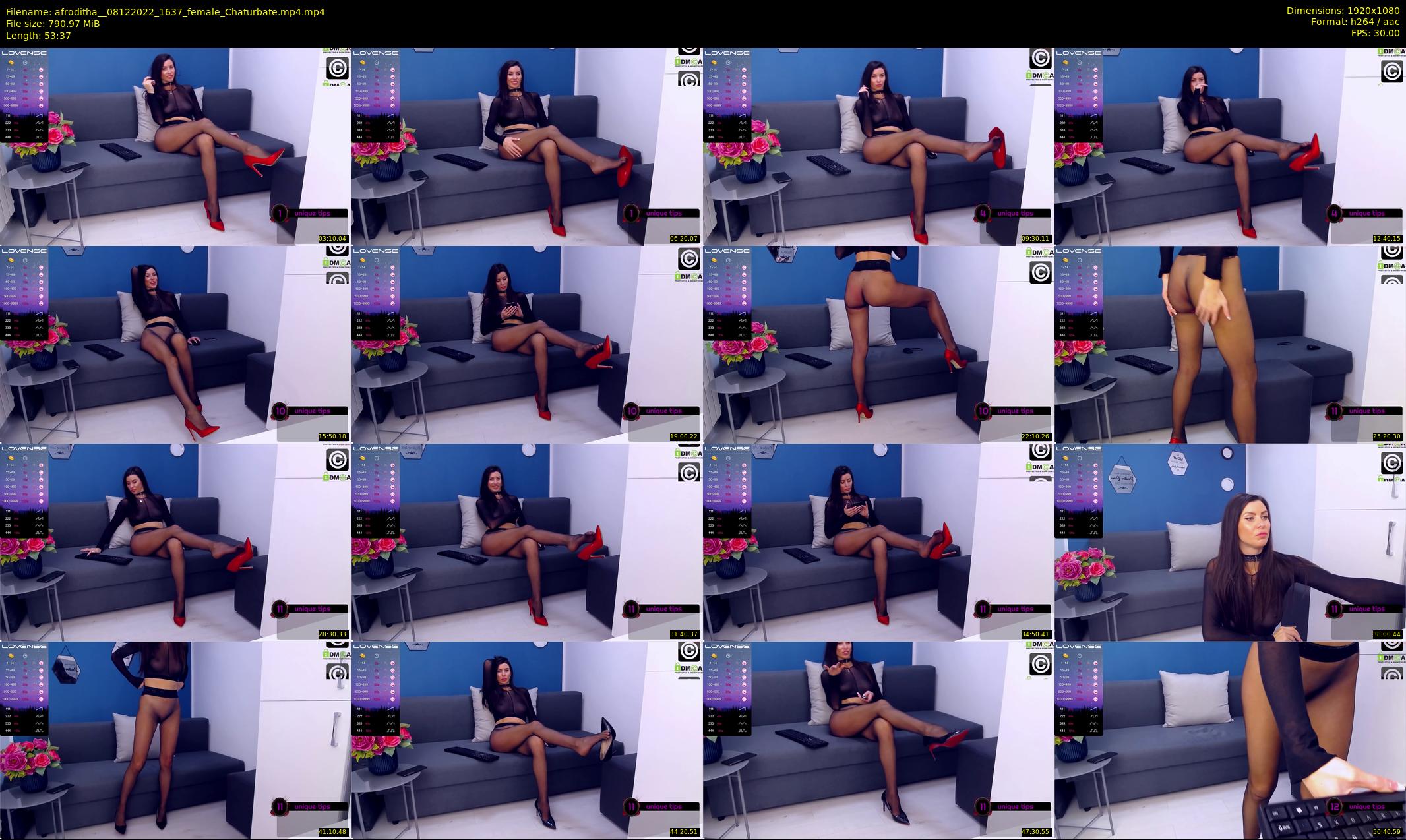 afroditha_ — 54 minute Chaturbate female cam show recording, 1080p, Dec 8, 2022