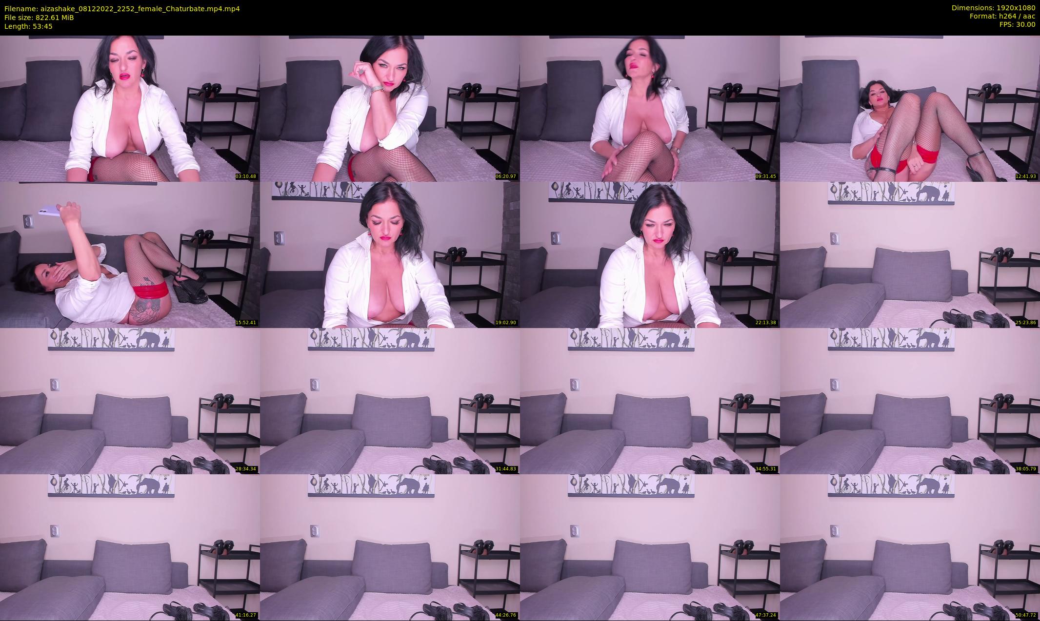 aizashake — 54 minute Chaturbate female cam show recording, 1080p, Dec 8, 2022