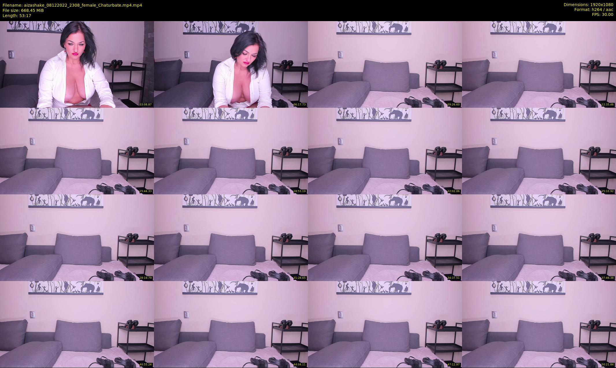 aizashake — 54 minute Chaturbate female cam show recording, 1080p, Dec 8, 2022
