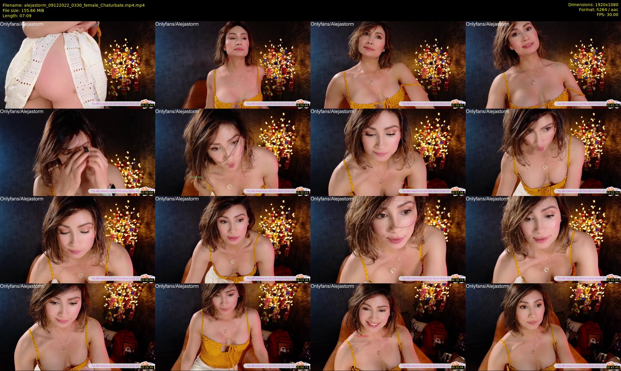 alejastorm — 8 minute Chaturbate female cam show recording, 1080p, Dec 9, 2022