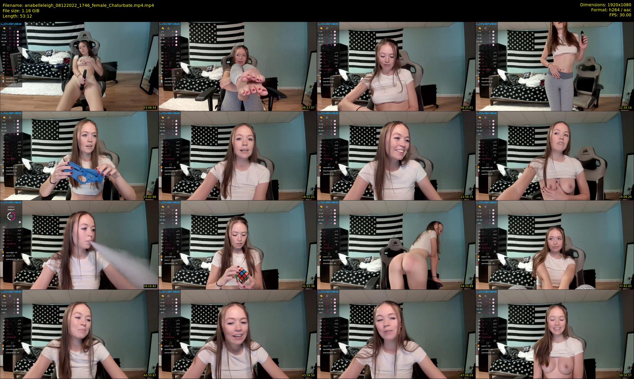 anabelleleigh — 54 minute Chaturbate female cam show recording, 1080p, Dec 8, 2022