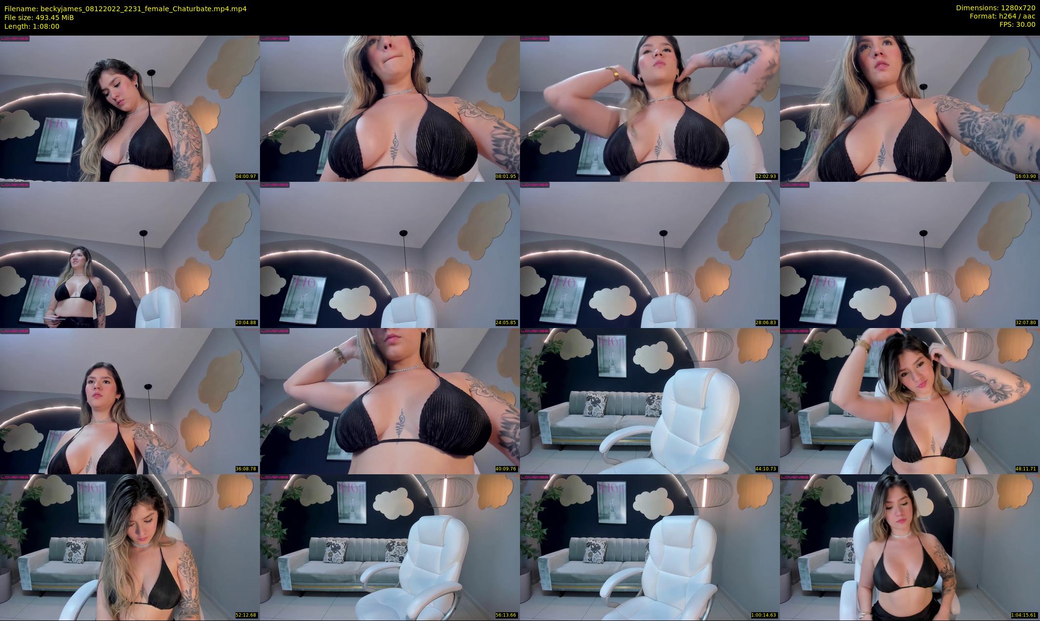 beckyjames — 68 minute Chaturbate female cam show recording, 720p, Dec 8, 2022