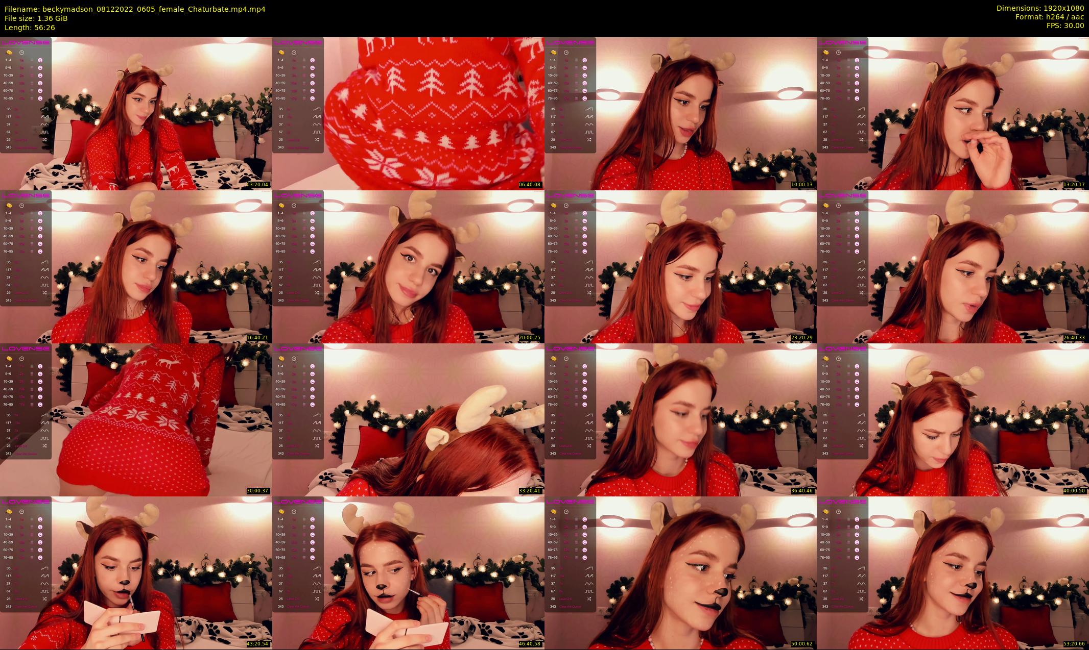 beckymadson — 57 minute Chaturbate female cam show recording, 1080p, Dec 8, 2022