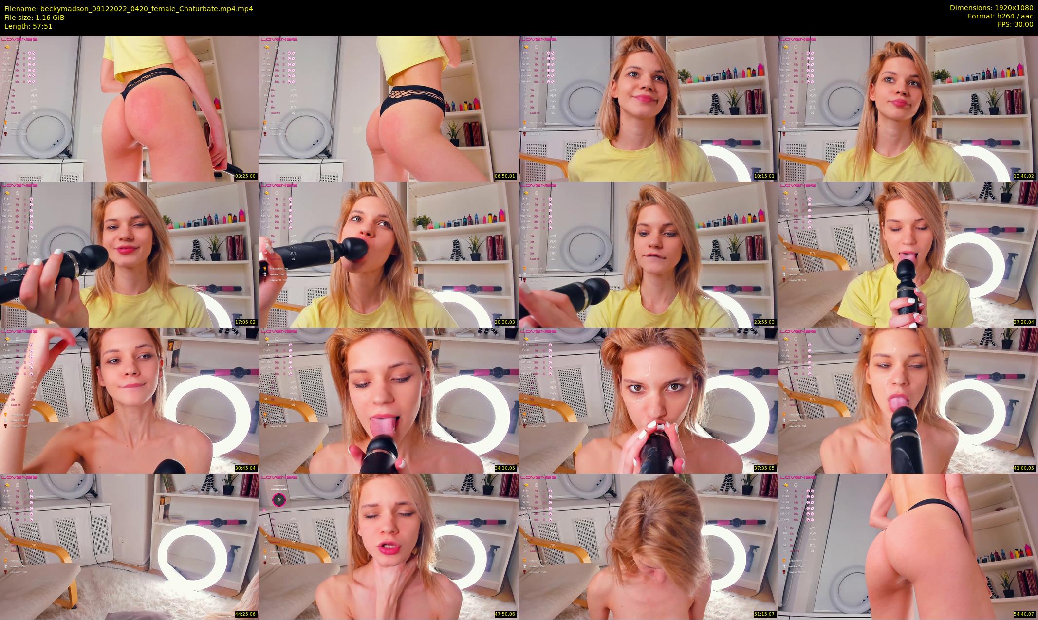 beckymadson — 58 minute Chaturbate female cam show recording, 1080p, Dec 9, 2022