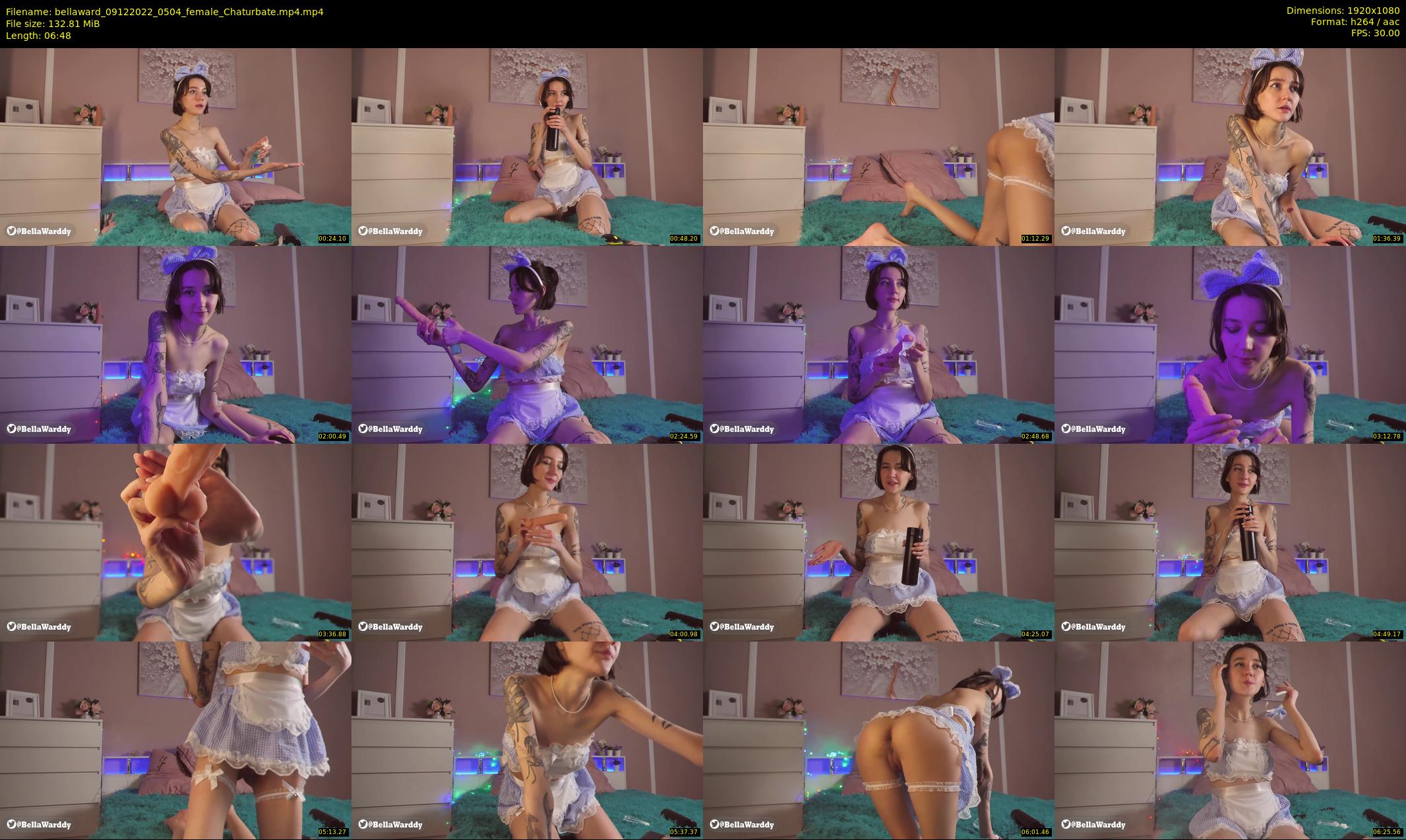 bellaward — 7 minute Chaturbate female cam show recording, 1080p, Dec 9, 2022