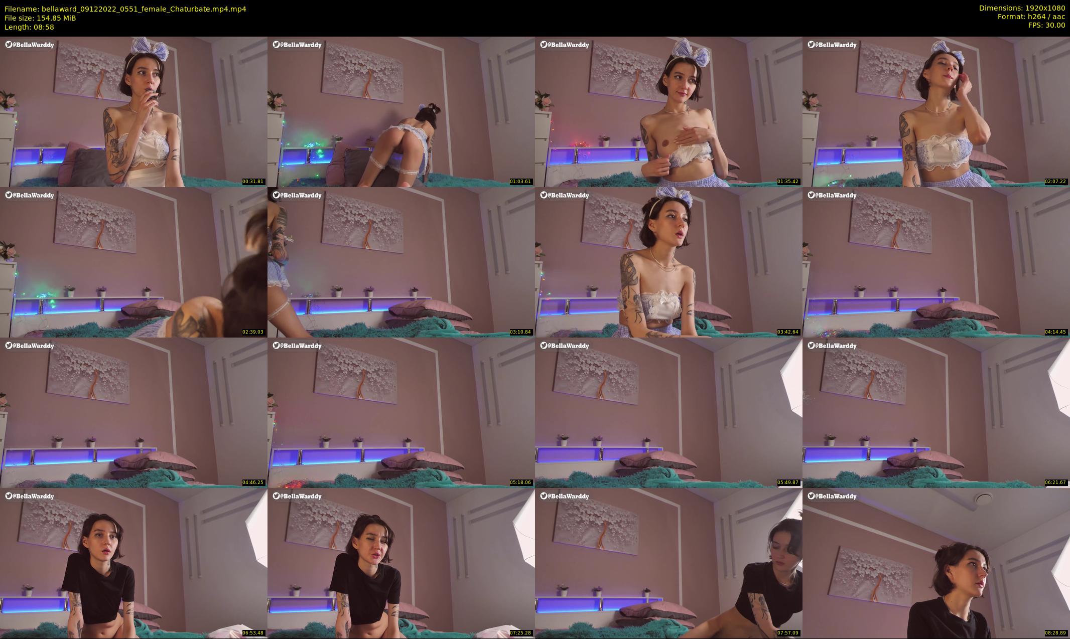 bellaward — 9 minute Chaturbate female cam show recording, 1080p, Dec 9, 2022