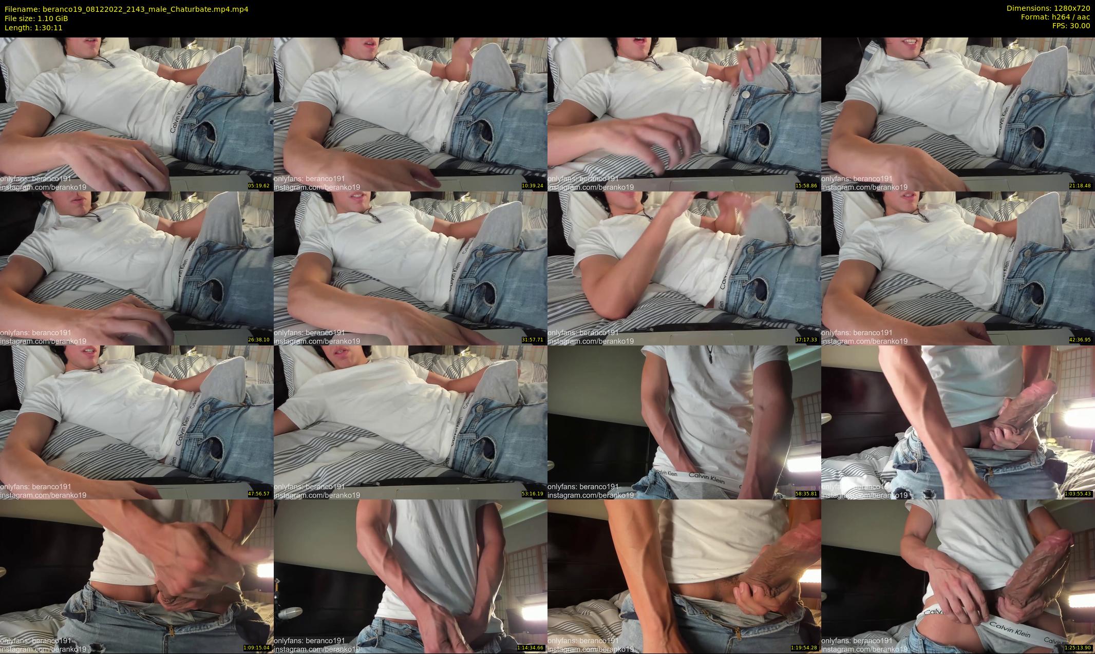 beranco19 — 91 minute Chaturbate male cam show recording, 720p, Dec 8, 2022