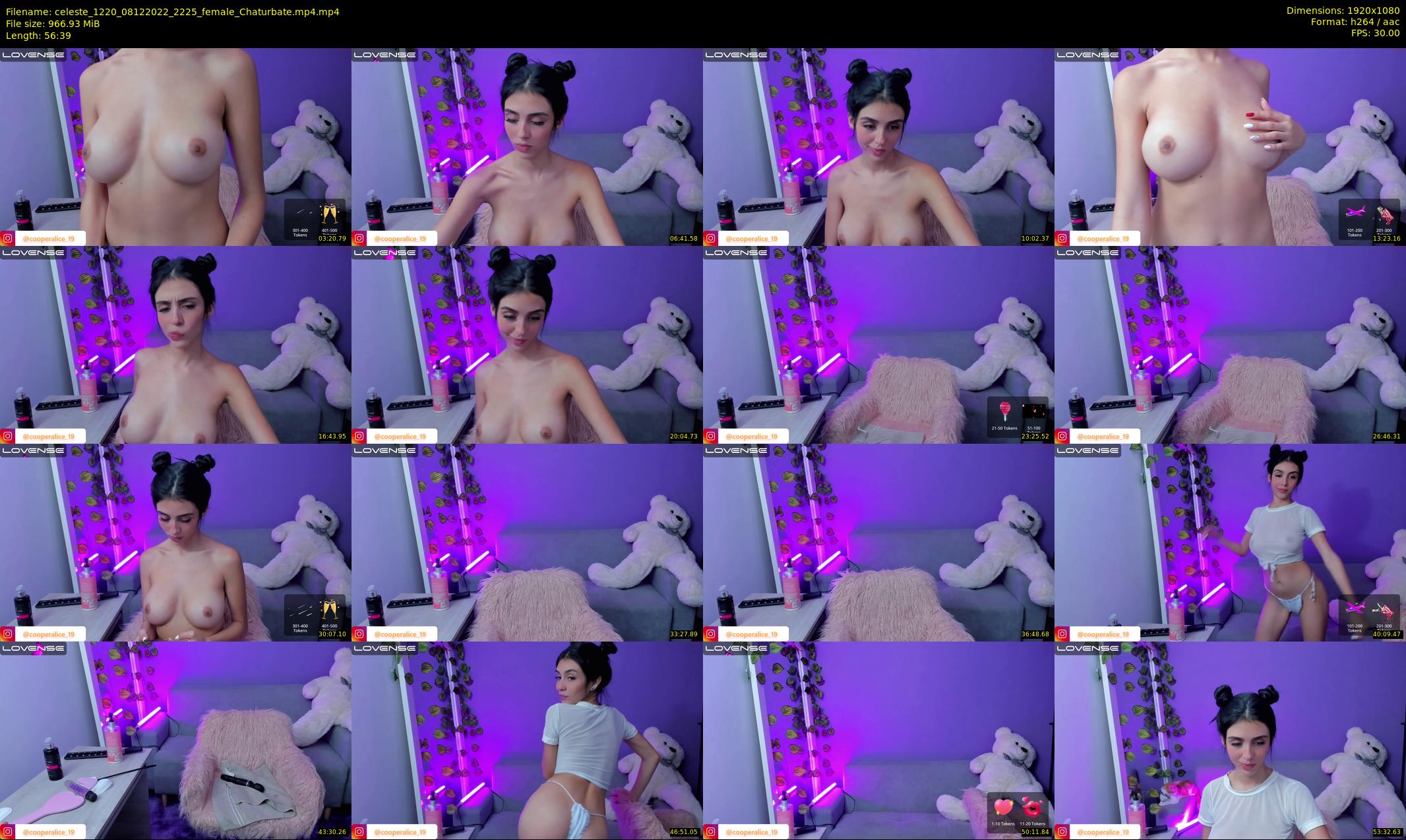 celeste_1220 — 57 minute Chaturbate female cam show recording, 1080p, Dec 8, 2022