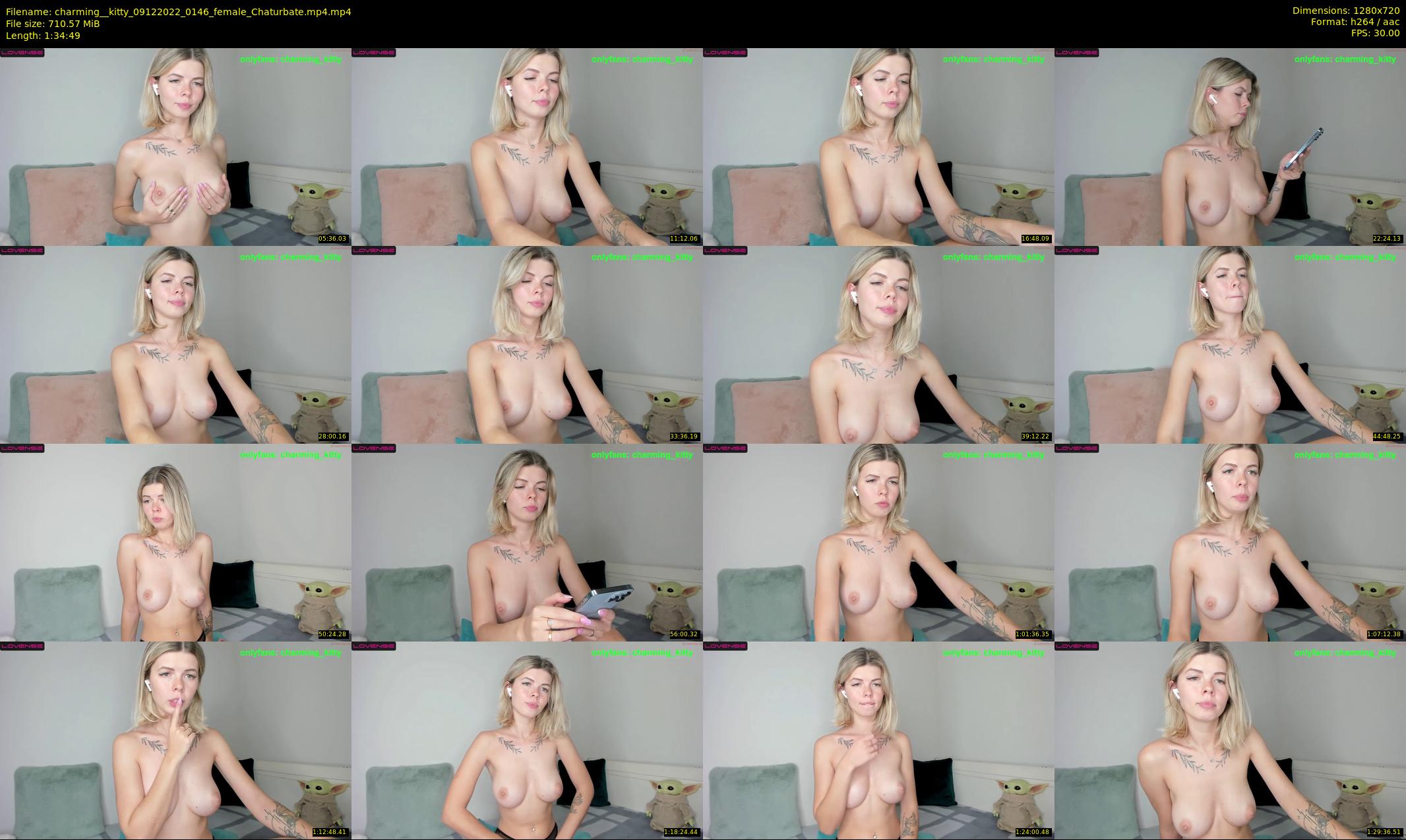 charming__kitty — 95 minute Chaturbate female cam show recording, 720p, Dec 9, 2022