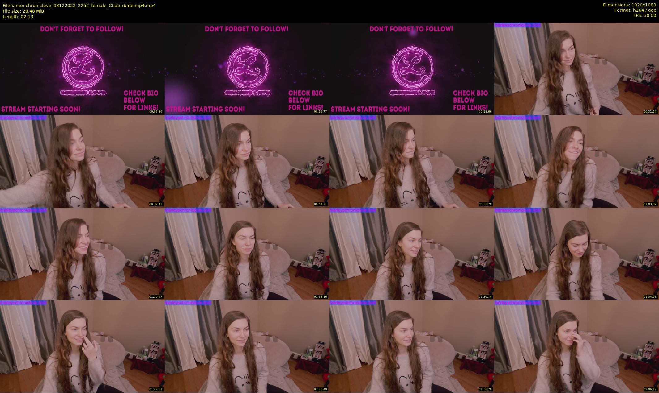 chroniclove — 3 minute Chaturbate female cam show recording, 1080p, Dec 8, 2022