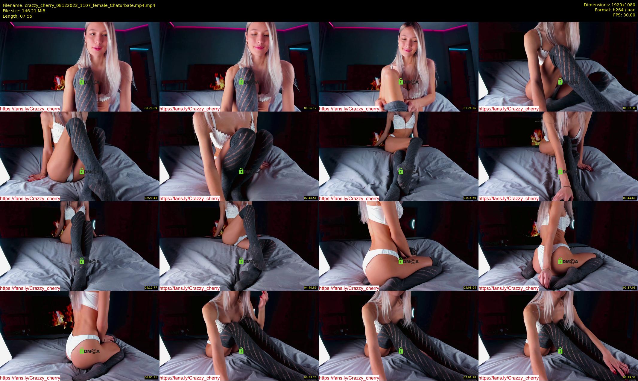 crazzy_cherry — 8 minute Chaturbate female cam show recording, 1080p, Dec 8, 2022