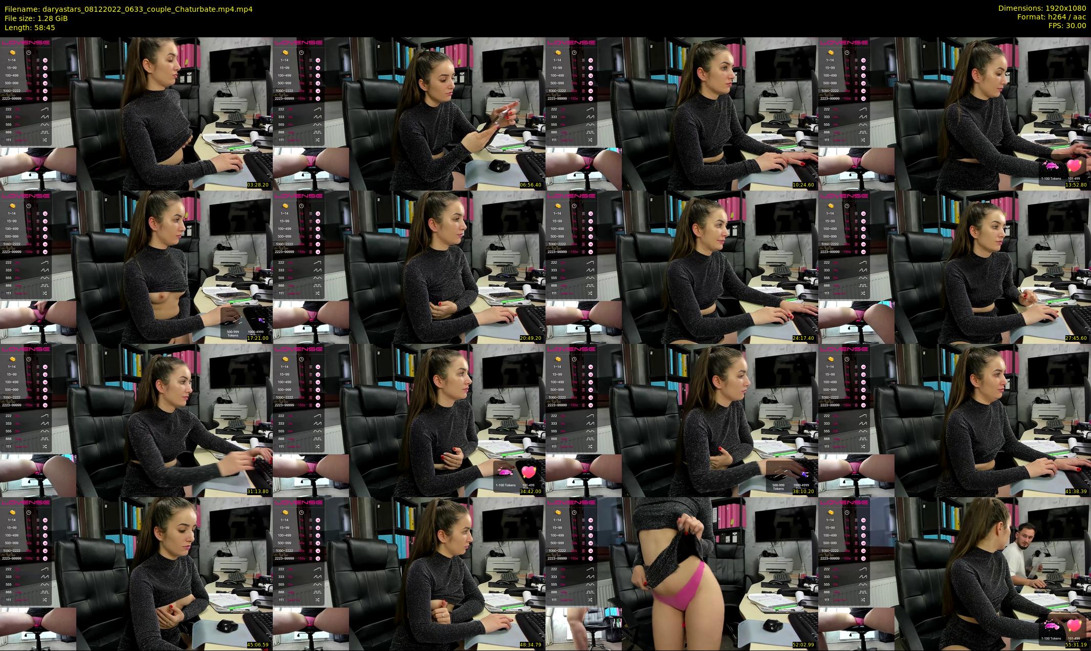 daryastars — 59 minute Chaturbate couple cam show recording, 1080p, Dec 8, 2022