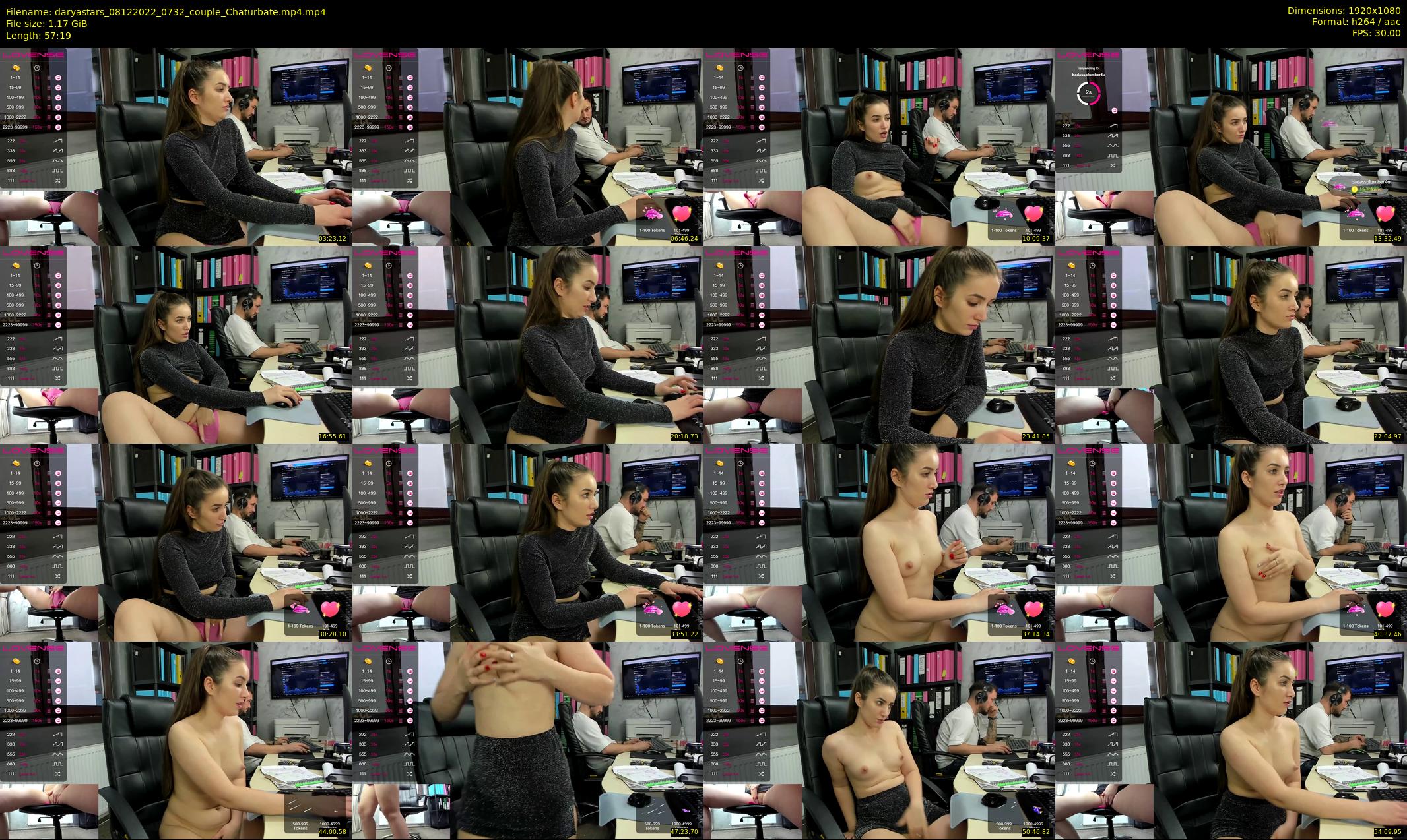daryastars — 58 minute Chaturbate couple cam show recording, 1080p, Dec 8, 2022
