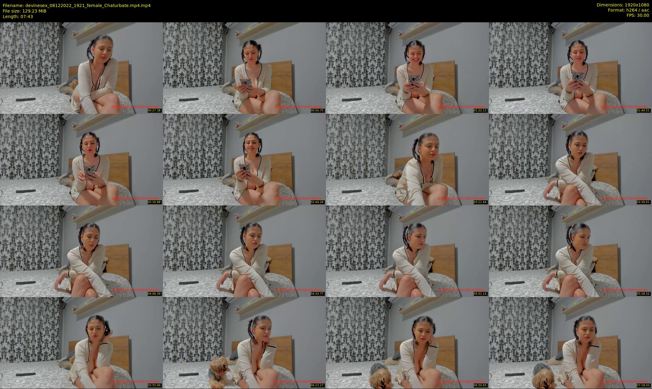 devinesex — 8 minute Chaturbate female cam show recording, 1080p, Dec 8, 2022