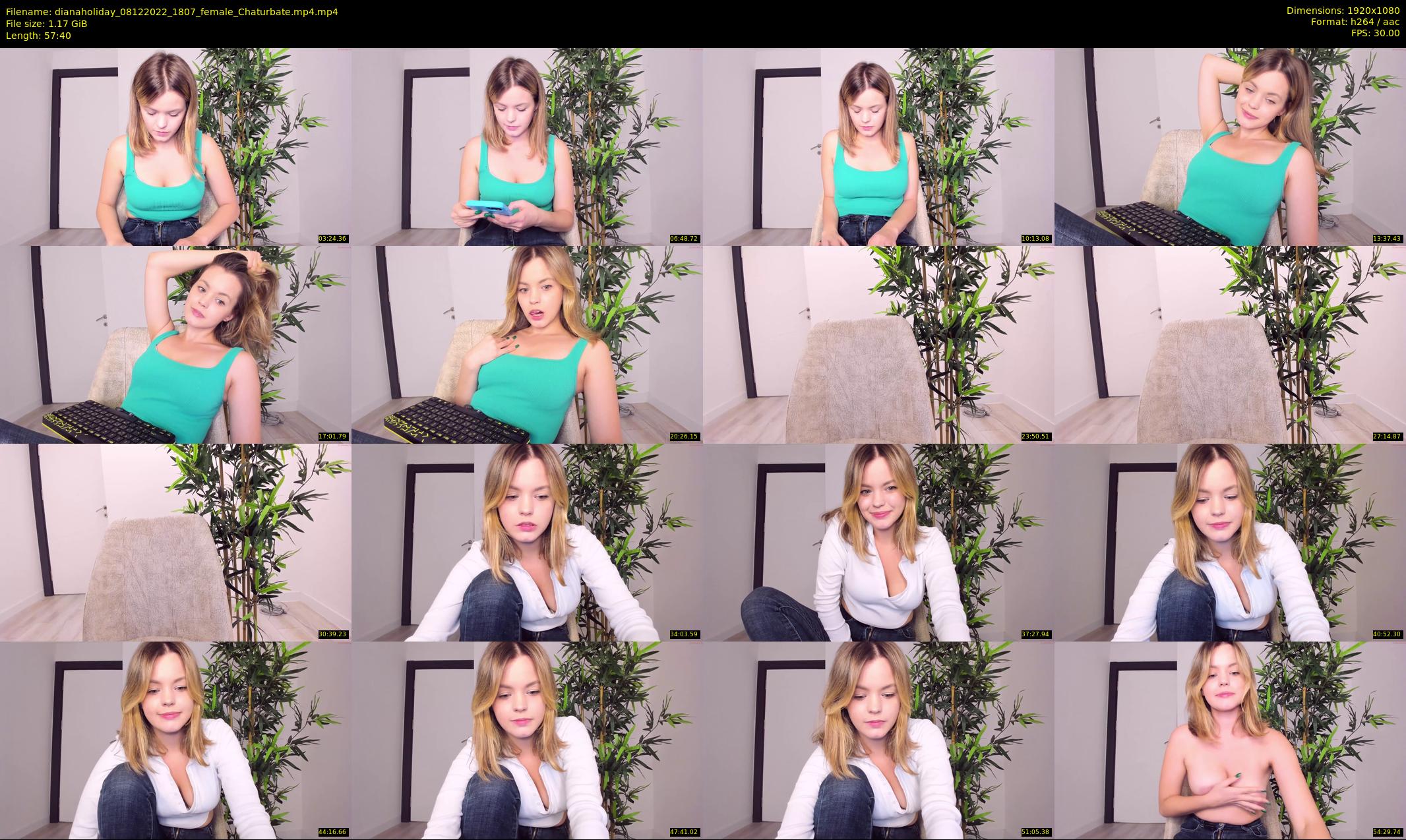 dianaholiday — 58 minute Chaturbate female cam show recording, 1080p, Dec 8, 2022
