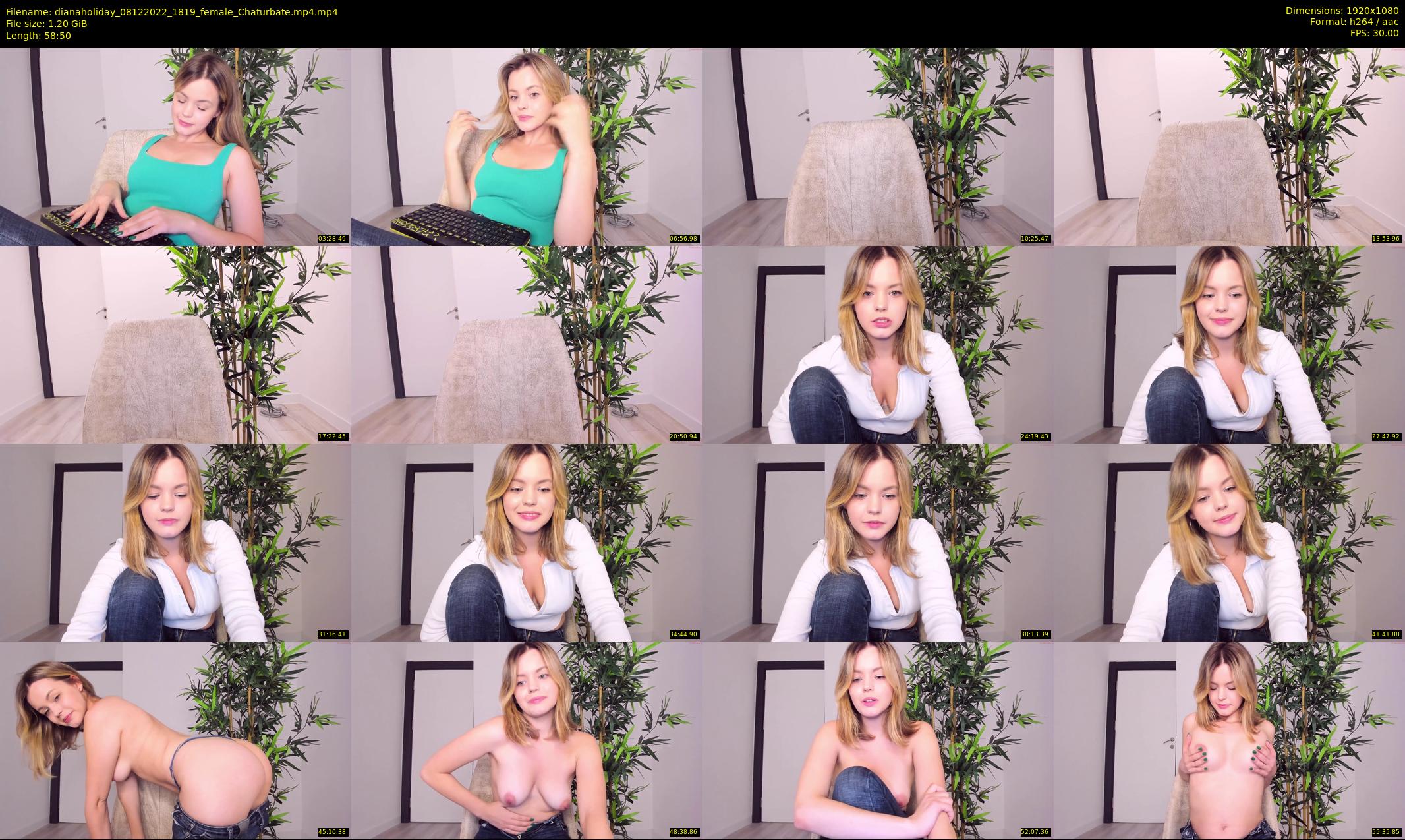 dianaholiday — 59 minute Chaturbate female cam show recording, 1080p, Dec 8, 2022