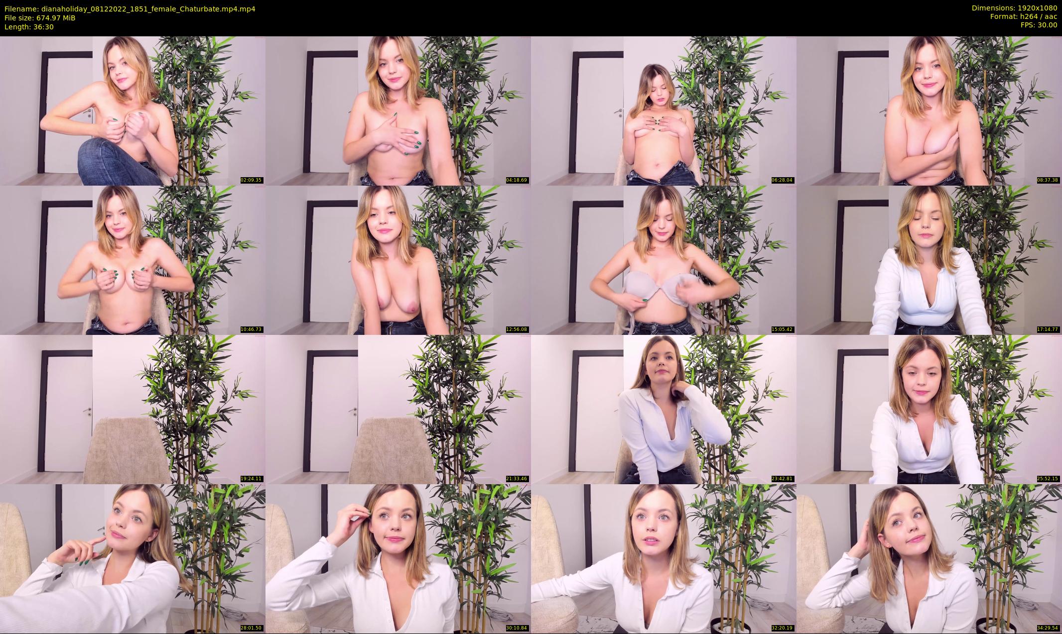 dianaholiday — 37 minute Chaturbate female cam show recording, 1080p, Dec 8, 2022