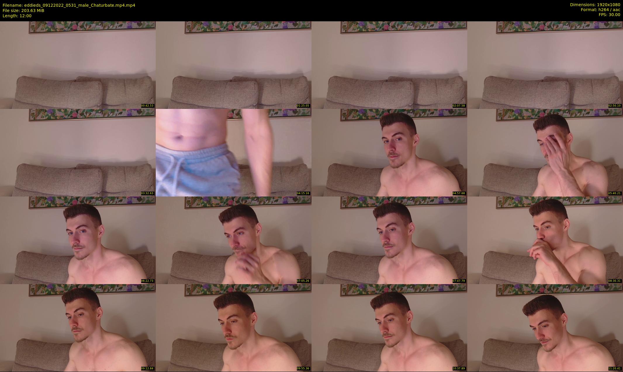 eddieds — 12 minute Chaturbate male cam show recording, 1080p, Dec 9, 2022