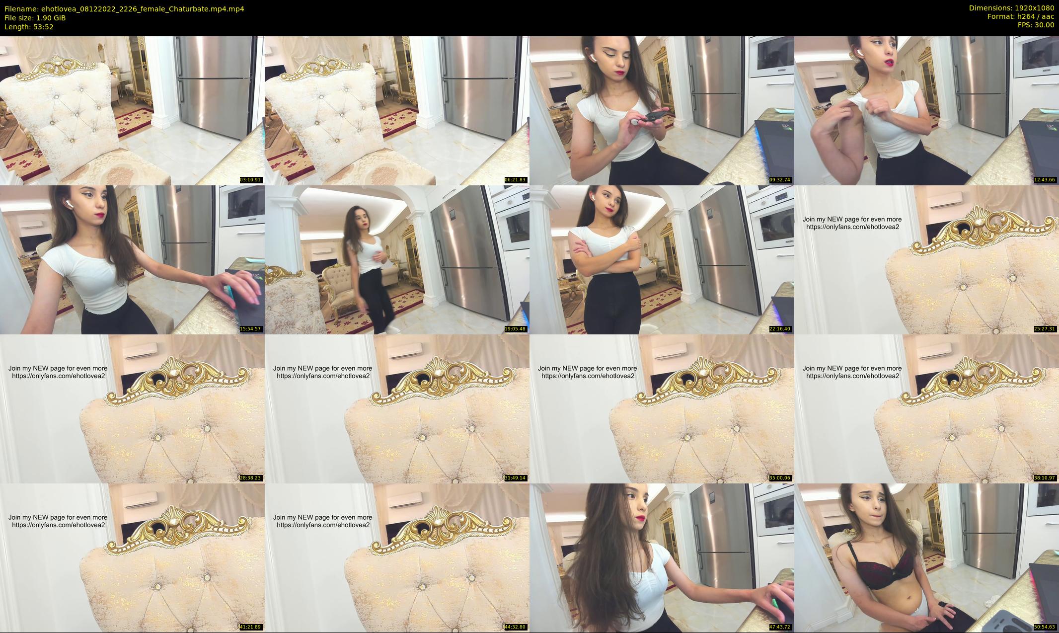 ehotlovea — 54 minute Chaturbate female cam show recording, 1080p, Dec 8, 2022