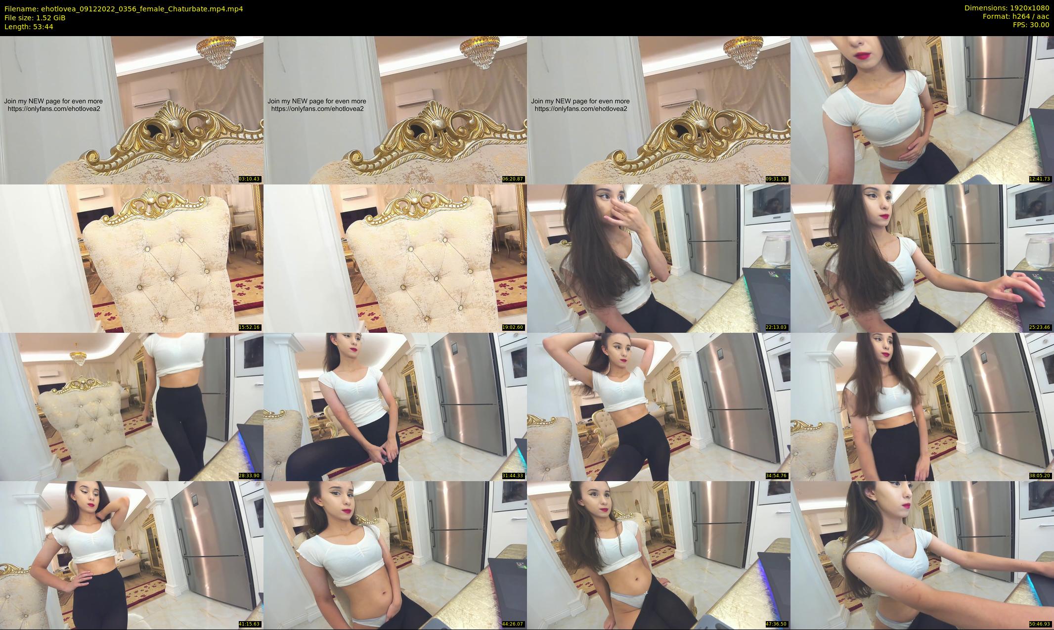 ehotlovea — 54 minute Chaturbate female cam show recording, 1080p, Dec 9, 2022