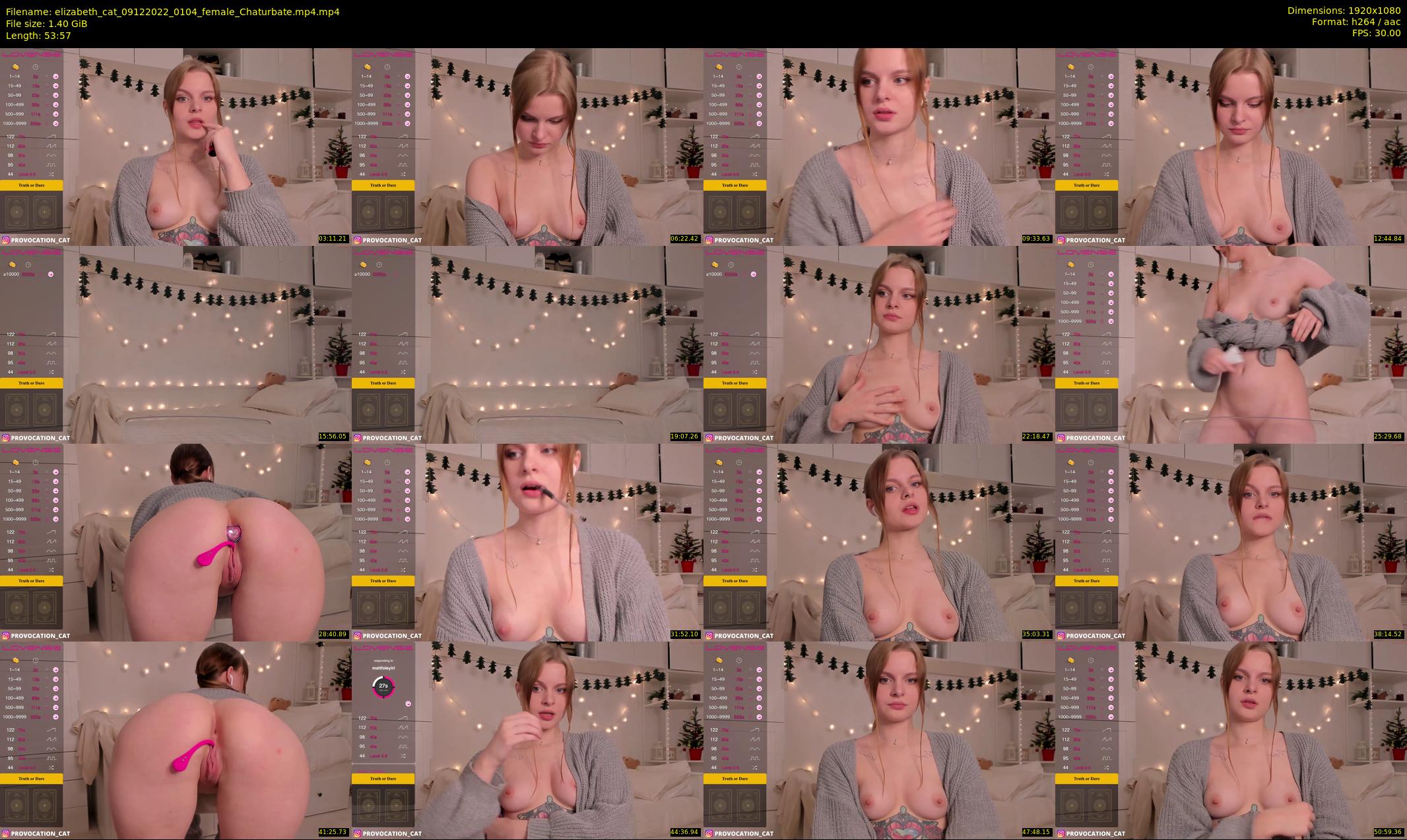 elizabeth_cat — 54 minute Chaturbate female cam show recording, 1080p, Dec 9, 2022