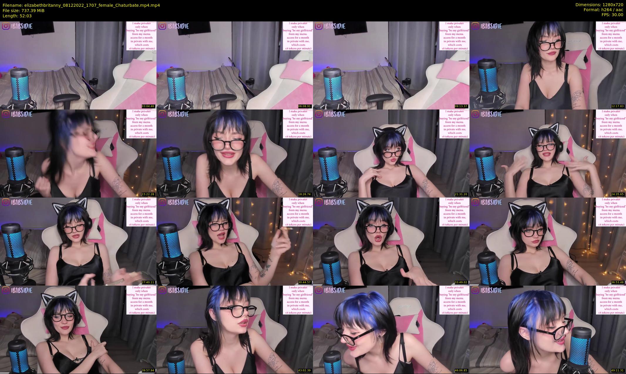 elizabethbritanny — 53 minute Chaturbate female cam show recording, 720p, Dec 8, 2022