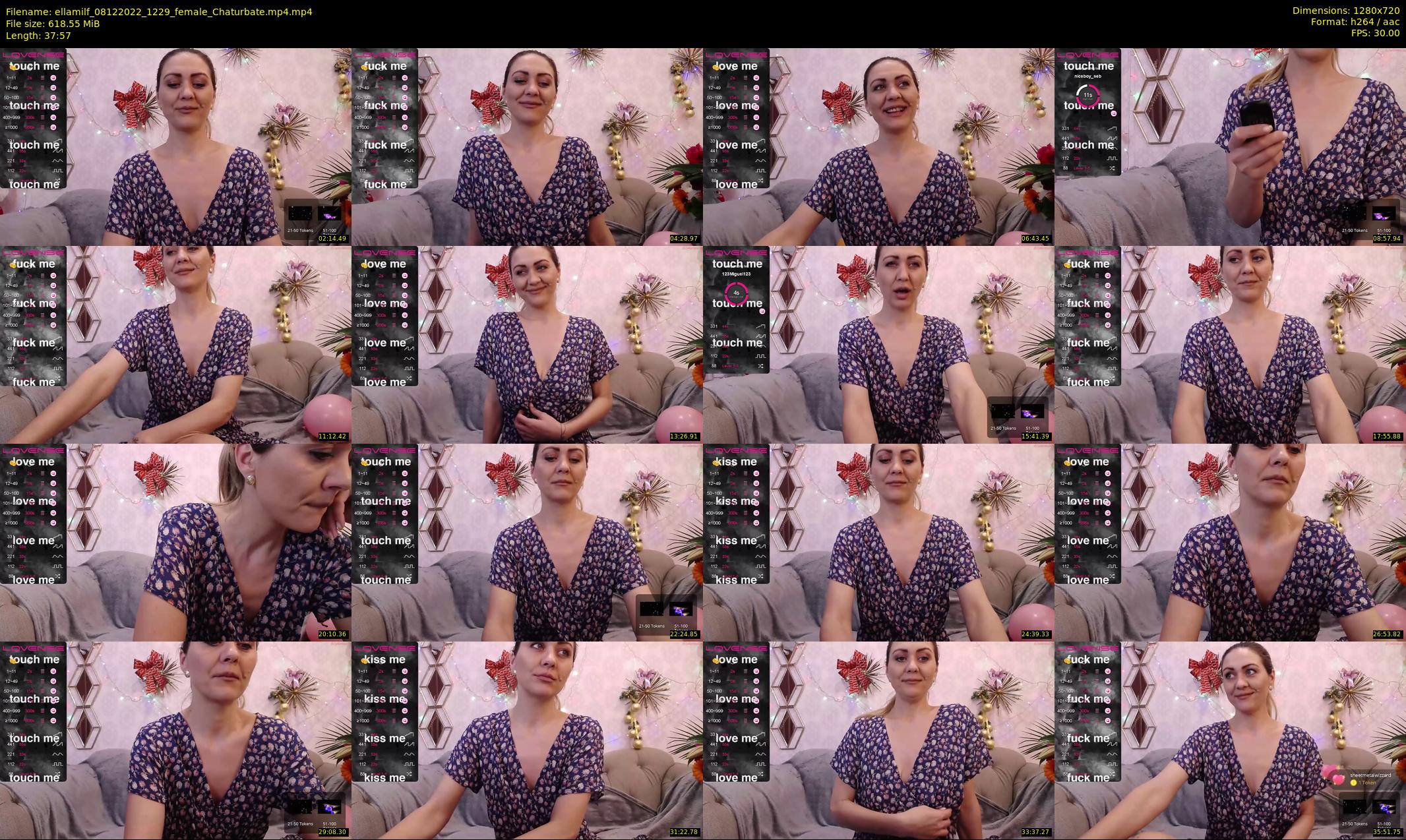 ellamilf — 38 minute Chaturbate female cam show recording, 720p, Dec 8, 2022