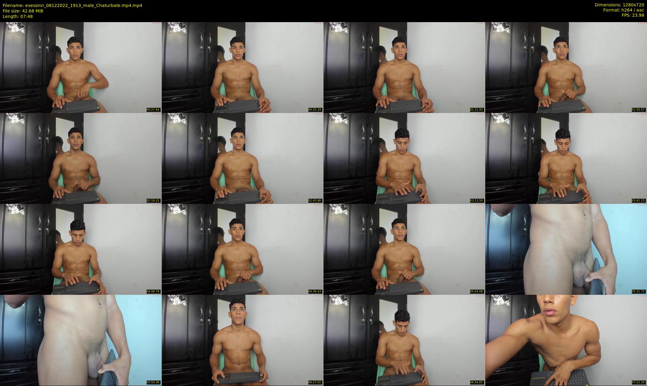 evessinn — 8 minute Chaturbate male cam show recording, 720p, Dec 8, 2022