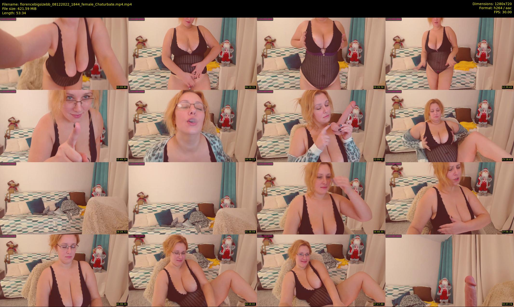 florencebigsizebb — 54 minute Chaturbate female cam show recording, 720p, Dec 8, 2022