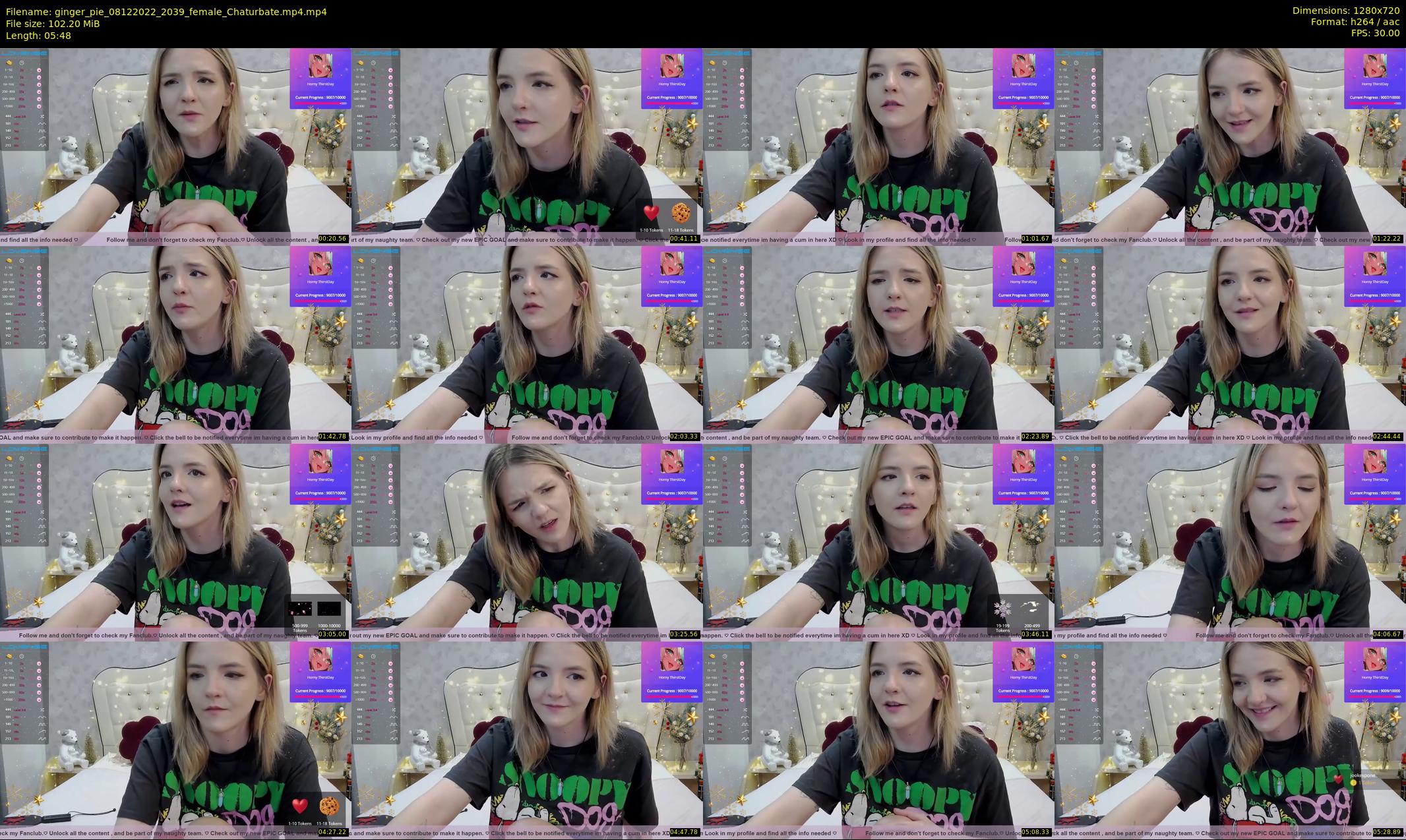 ginger_pie — 6 minute Chaturbate female cam show recording, 720p, Dec 8, 2022