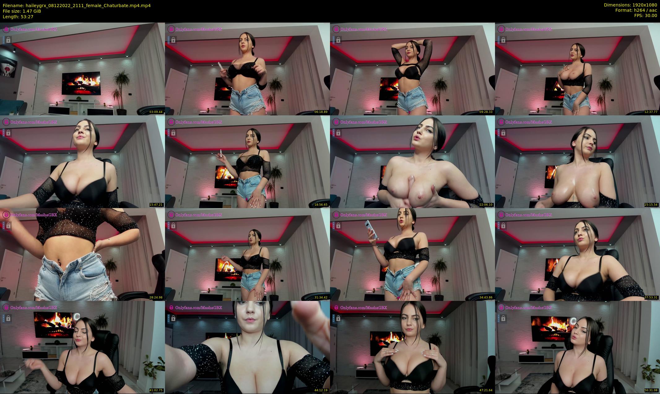 haileygrx — 54 minute Chaturbate female cam show recording, 1080p, Dec 8, 2022